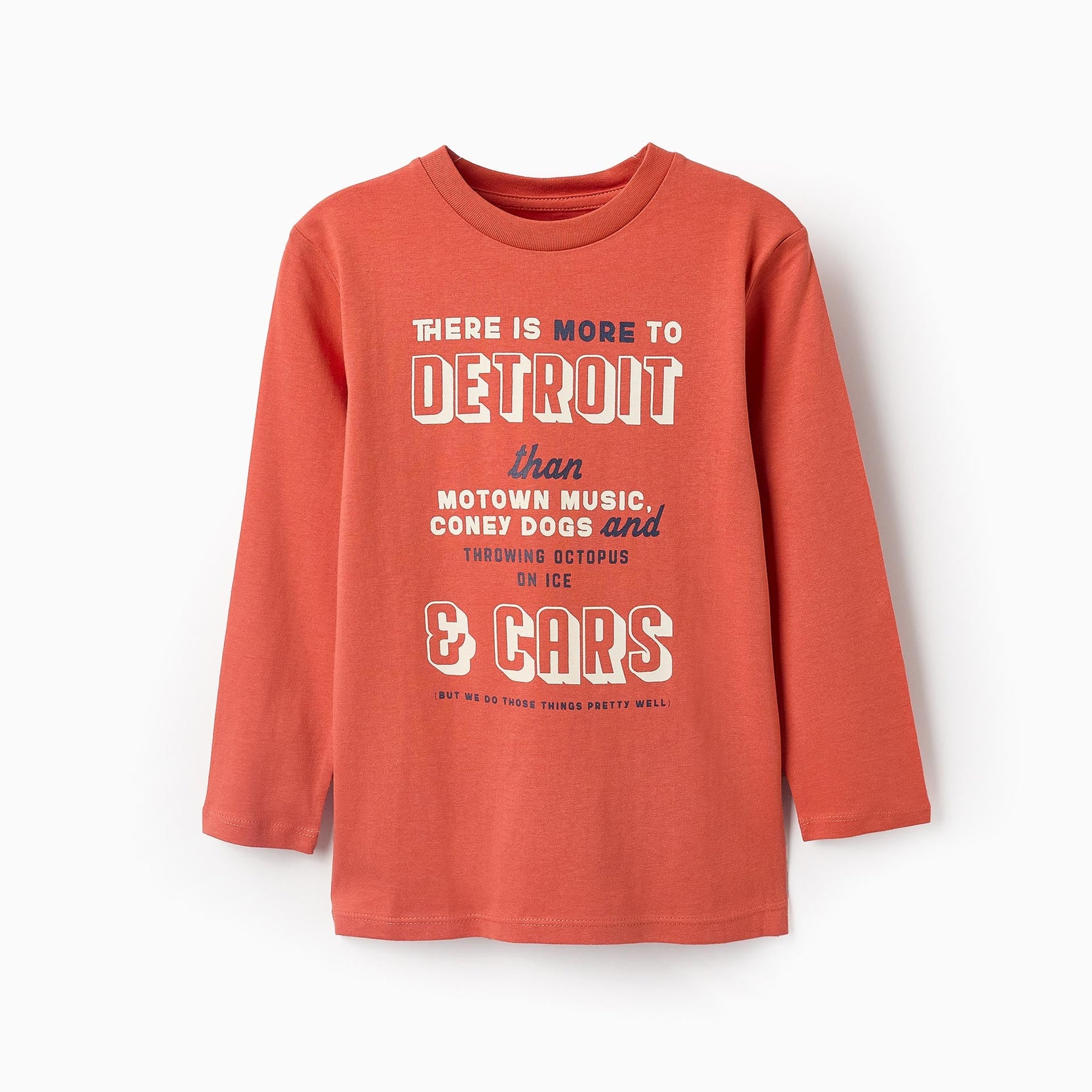 Long-sleeved T-shirt for Boys 'Detroit', Orange