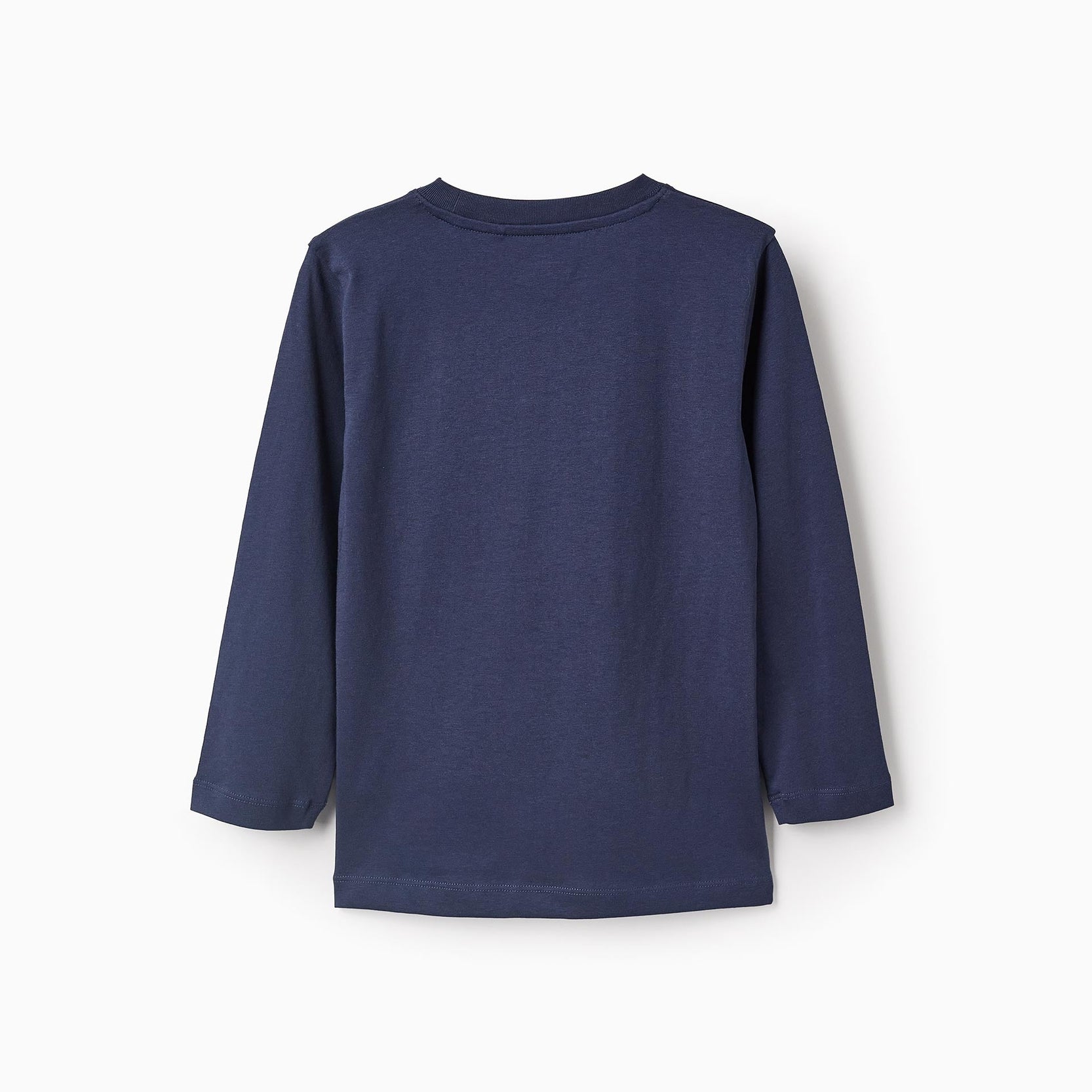 Long-sleeved Cotton T-shirt for Boys 'ZY Paris', Blue