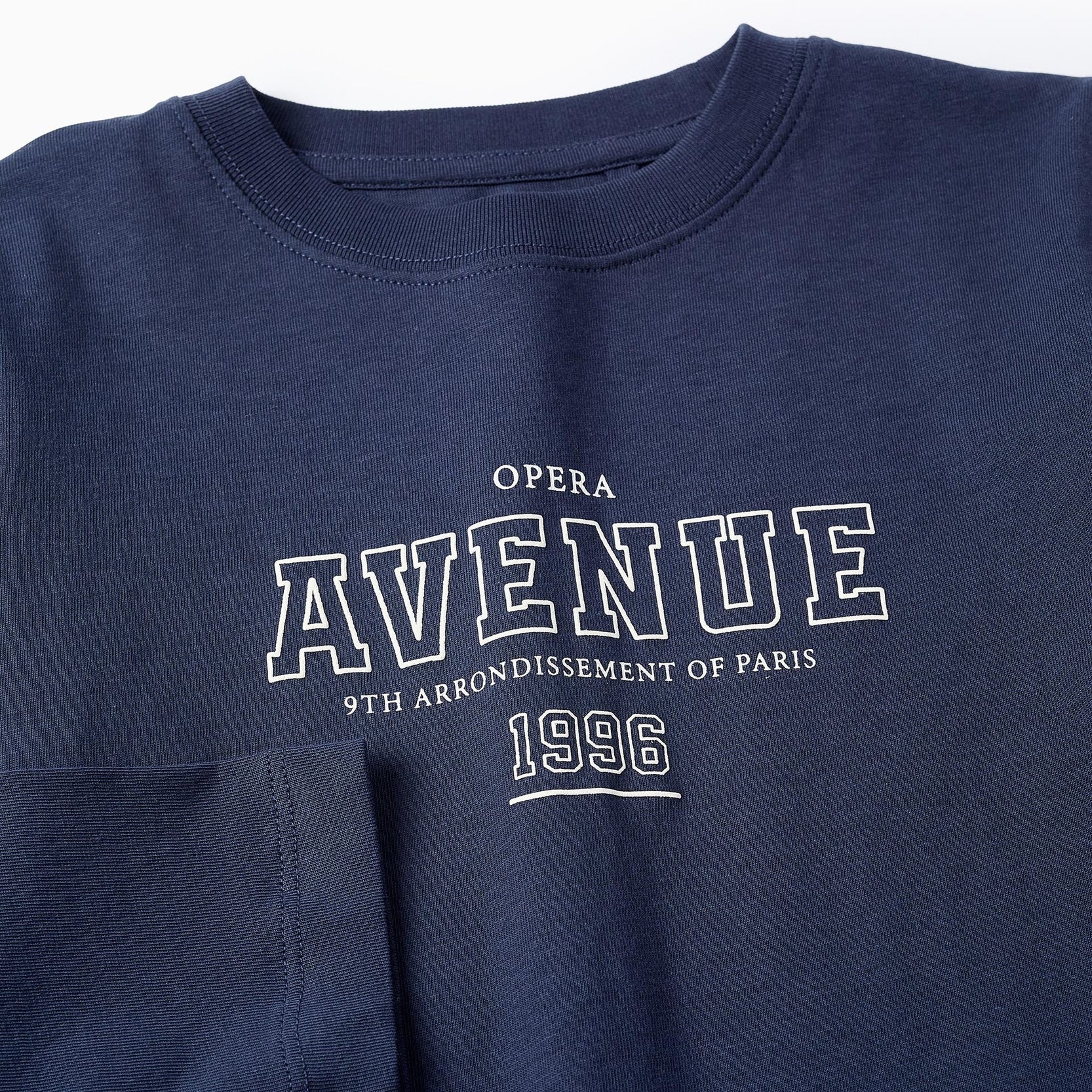 Long-sleeved Cotton T-shirt for Boys 'ZY Paris', Blue