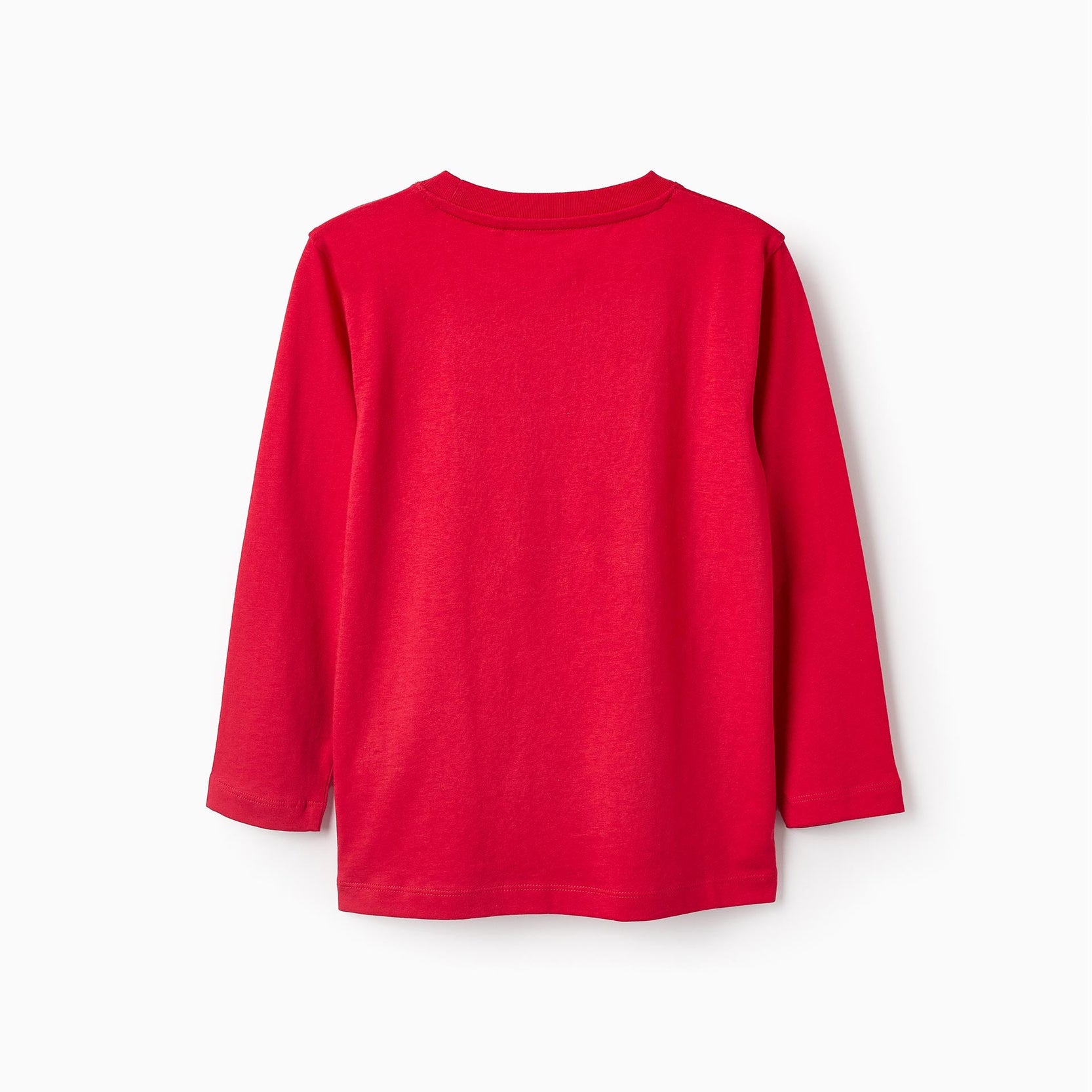 Long Sleeve Cotton T-shirt for Boys 'ZY Paris', Red
