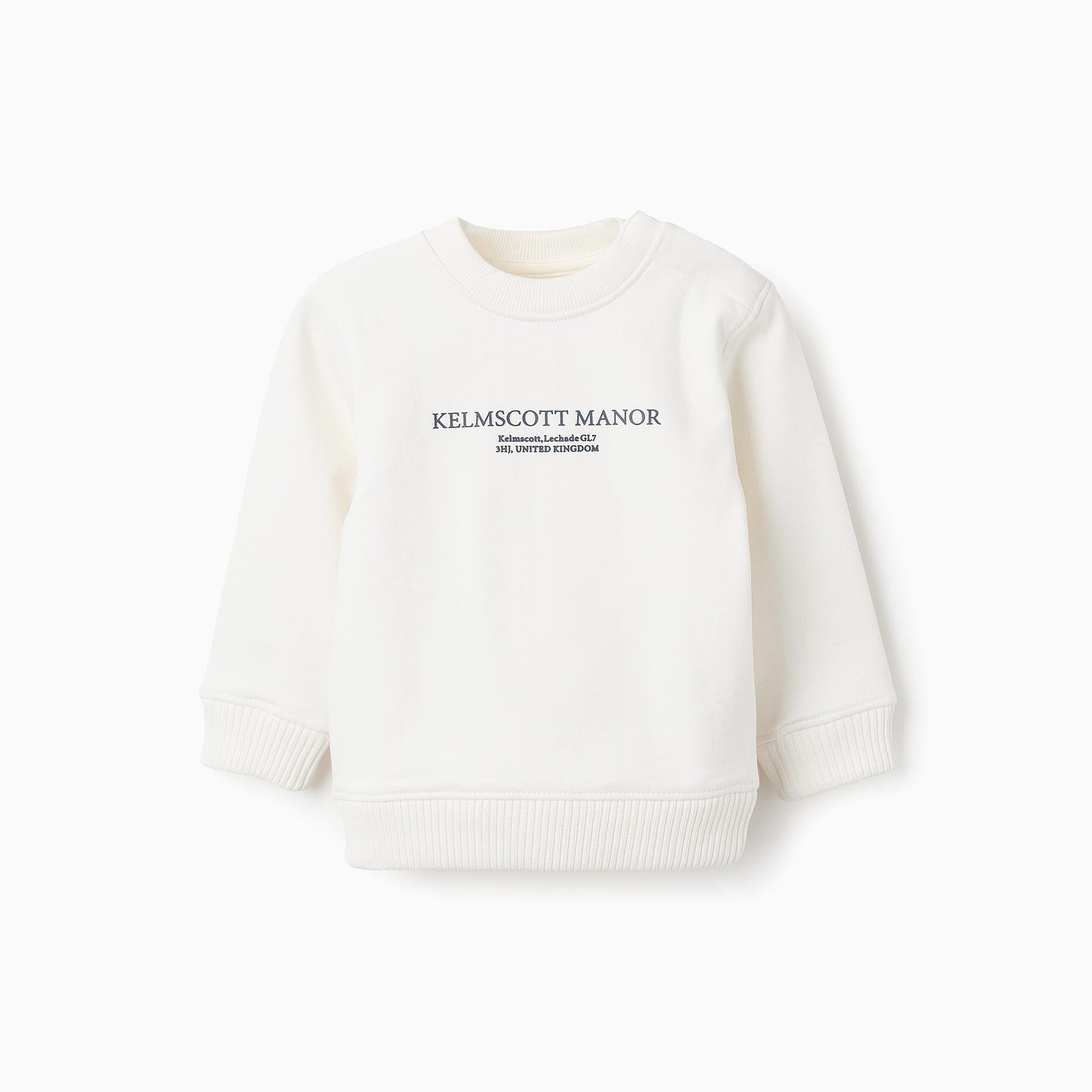 Cotton Sweatshirt for Baby Boys 'Kelmscott Manor', White