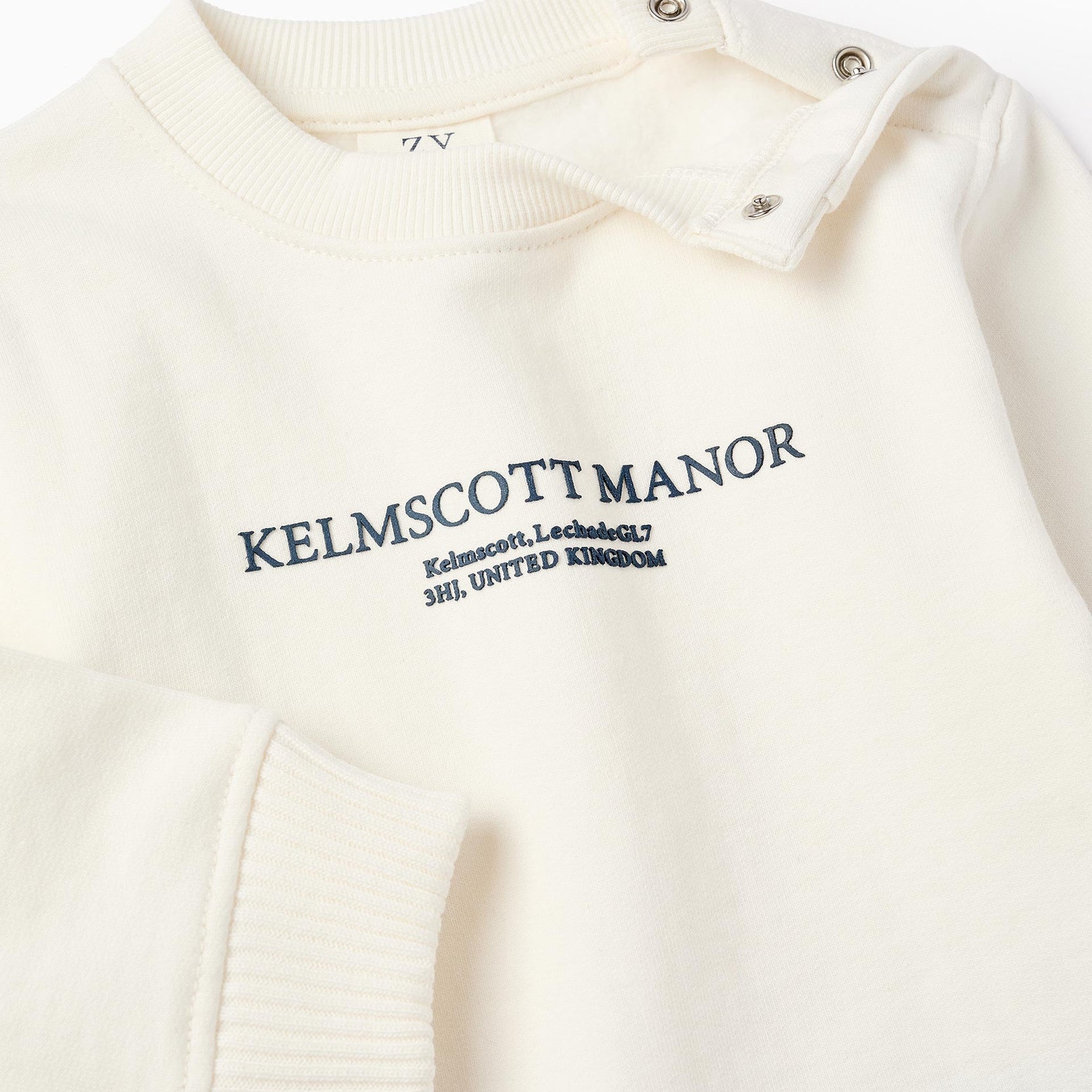 Cotton Sweatshirt for Baby Boys 'Kelmscott Manor', White