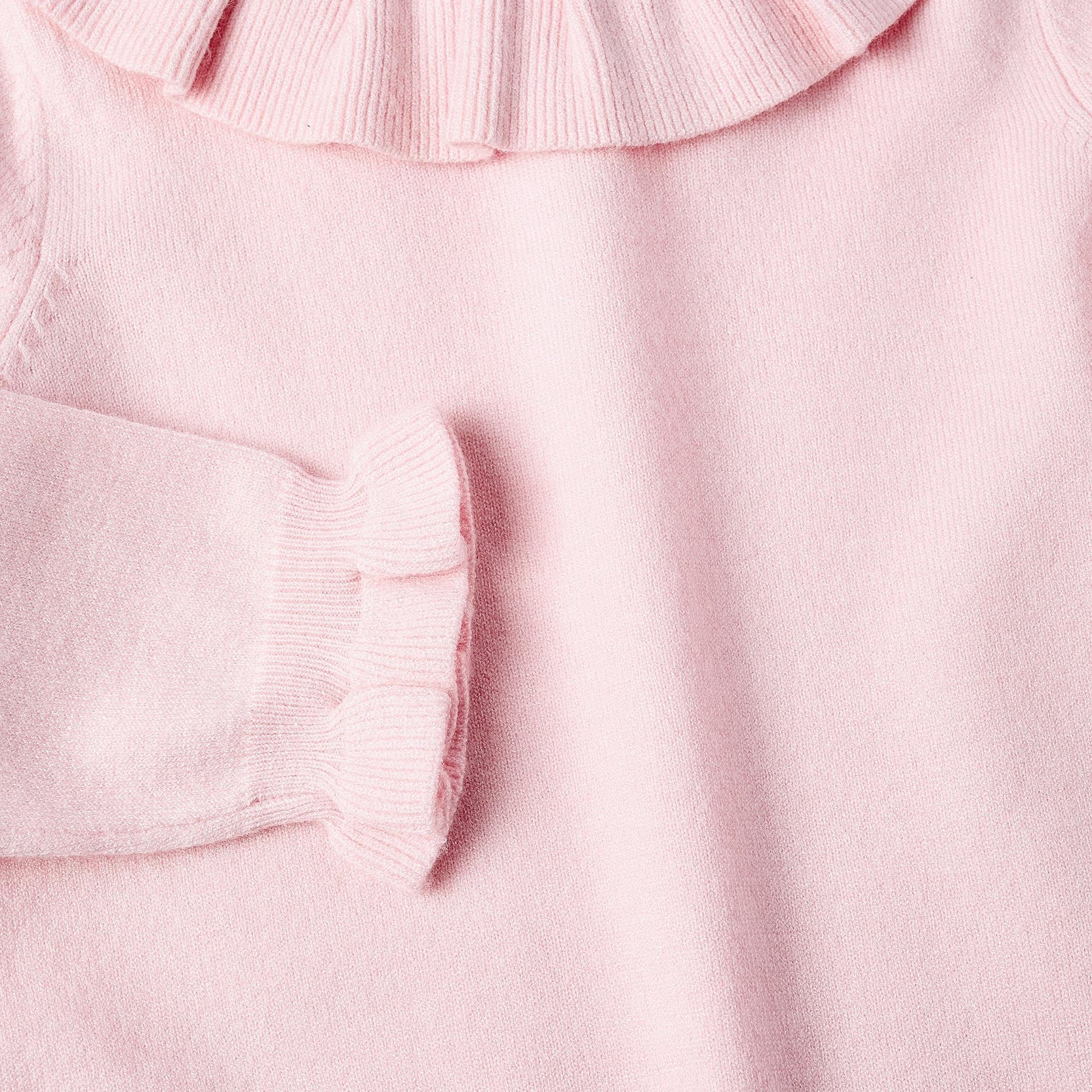 Knit Jumper with Ruffles for Baby Girls, Pink
