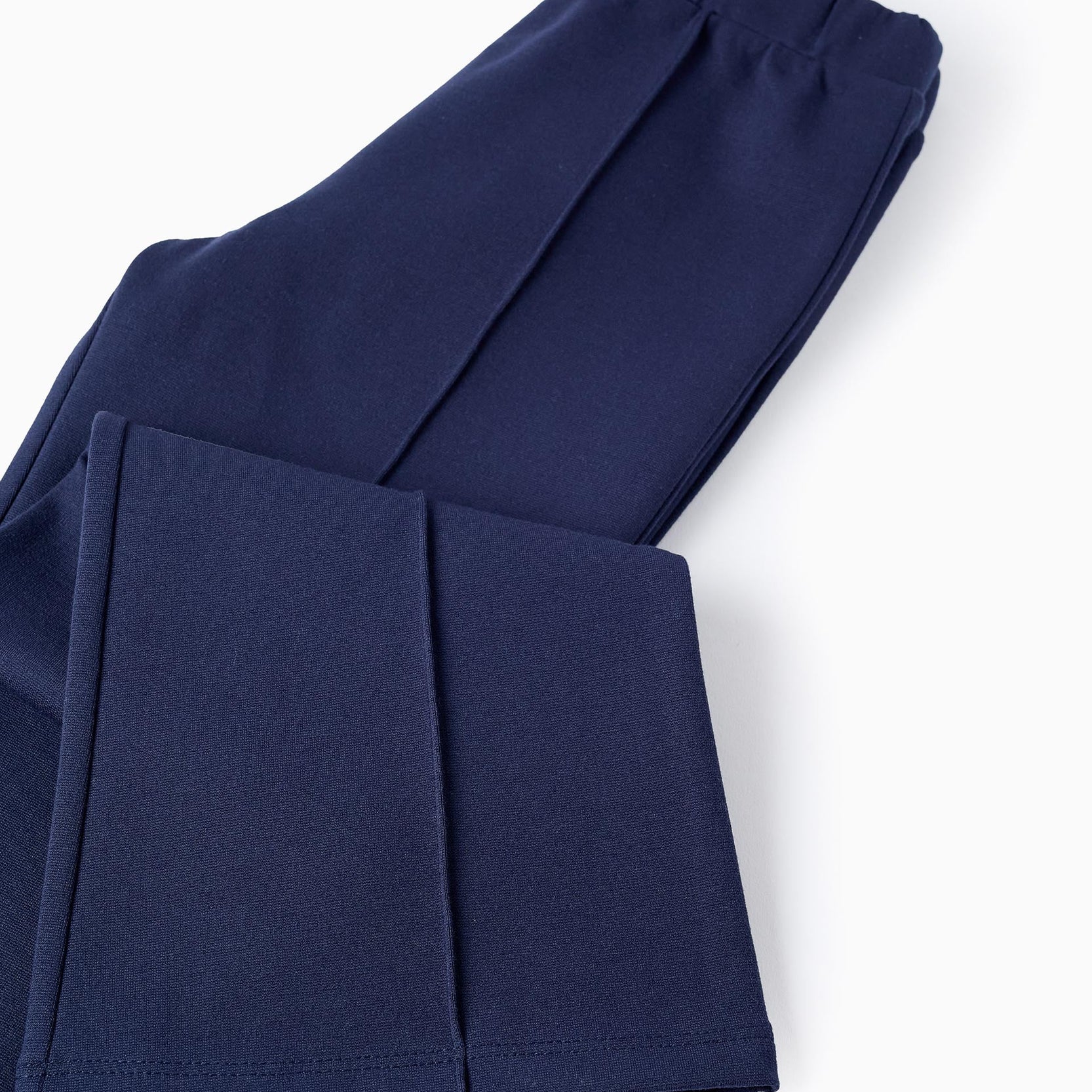 Flare Ponte Roma Trousers for Girls, Dark Blue