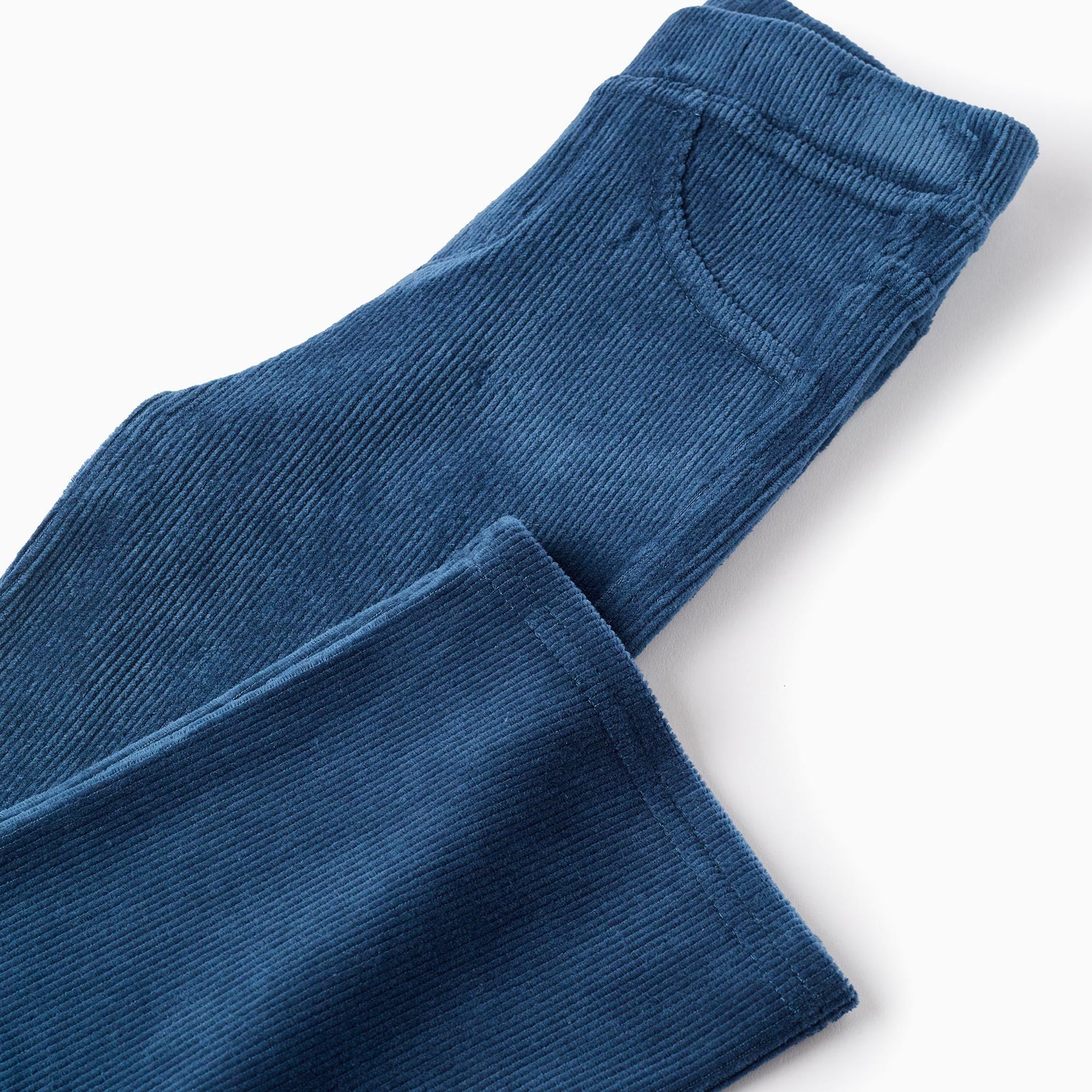 Corduroy Flare Jeggings for Girls, Turquoise