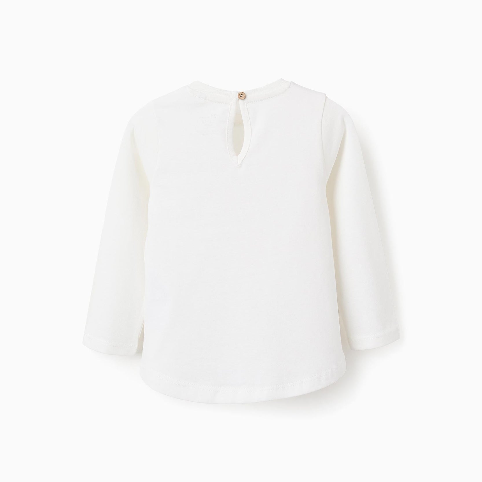 Long Sleeve T-shirt for Baby Girls 'Hedgehog', White