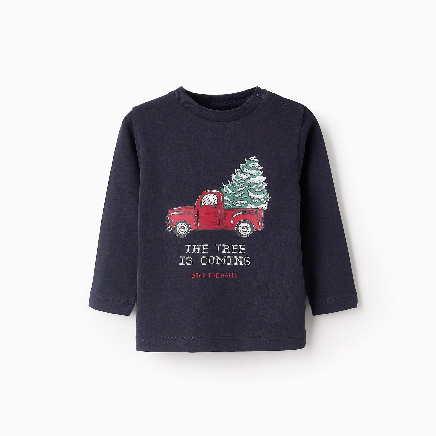 Christmas T-shirt for Baby Boys 'X-Mas Tree', Dark Blue
