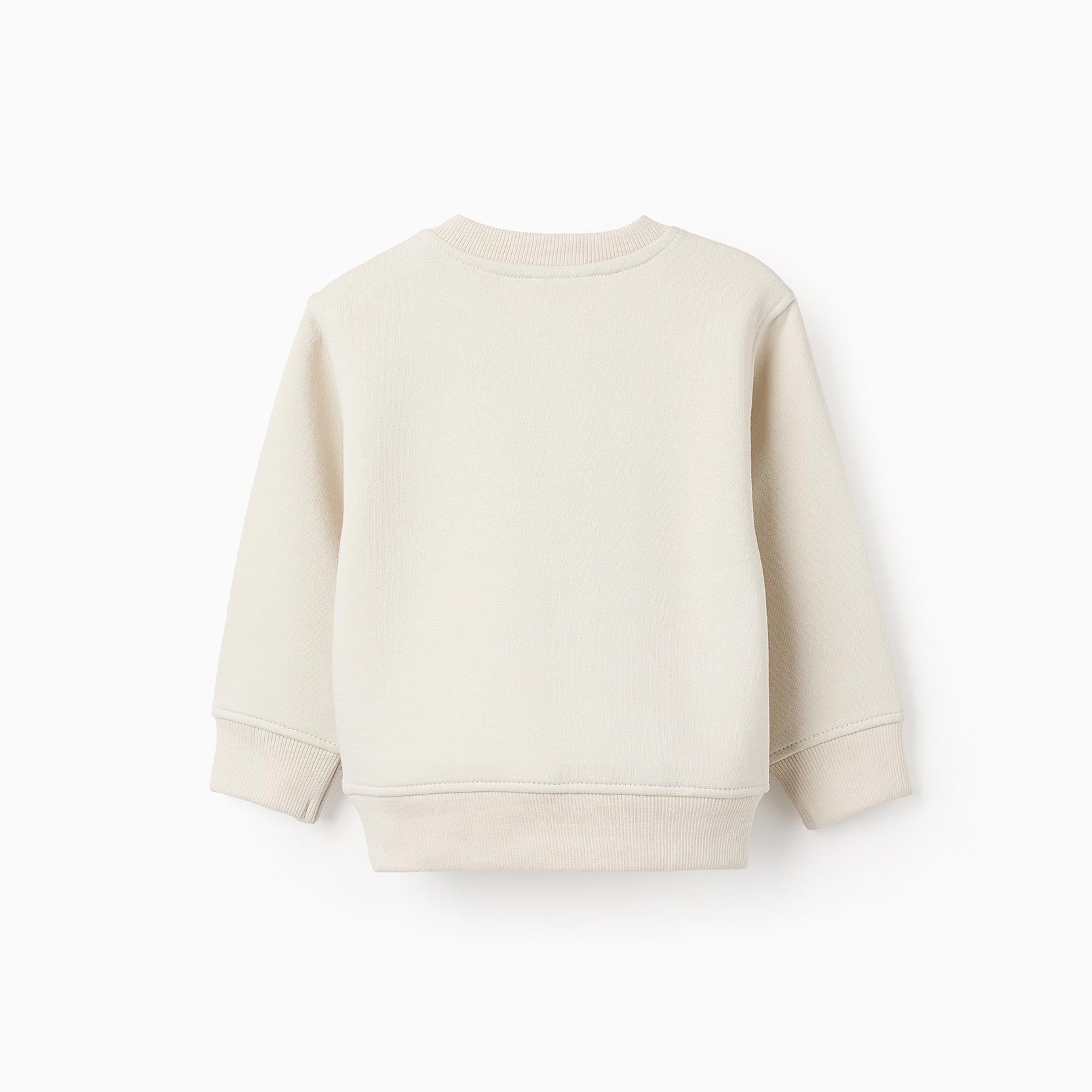 Fleece Sweatshirt for Baby Boys 'Emotion Monsters', Beige