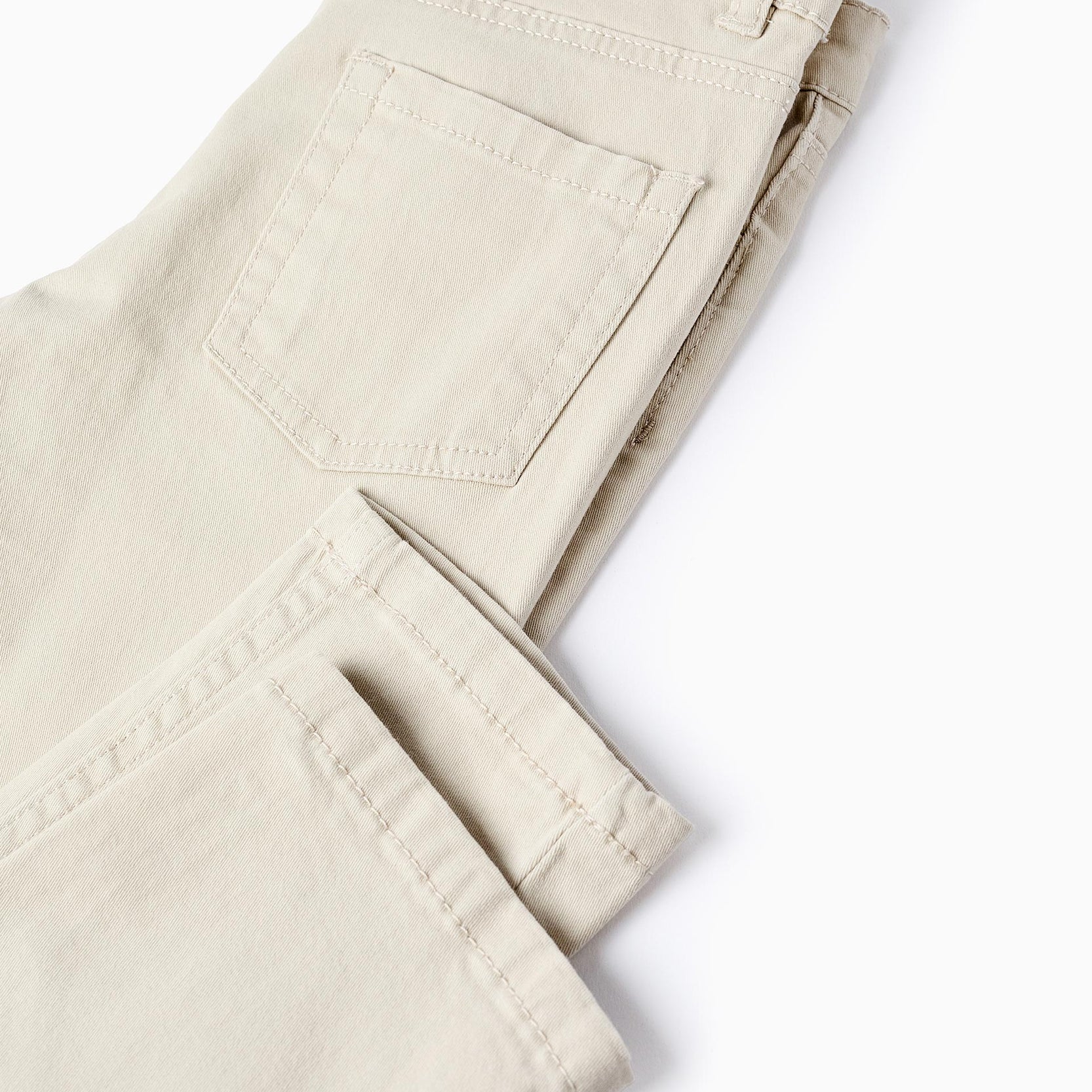 Twill Trousers for boys 'Slim Fit', Beige