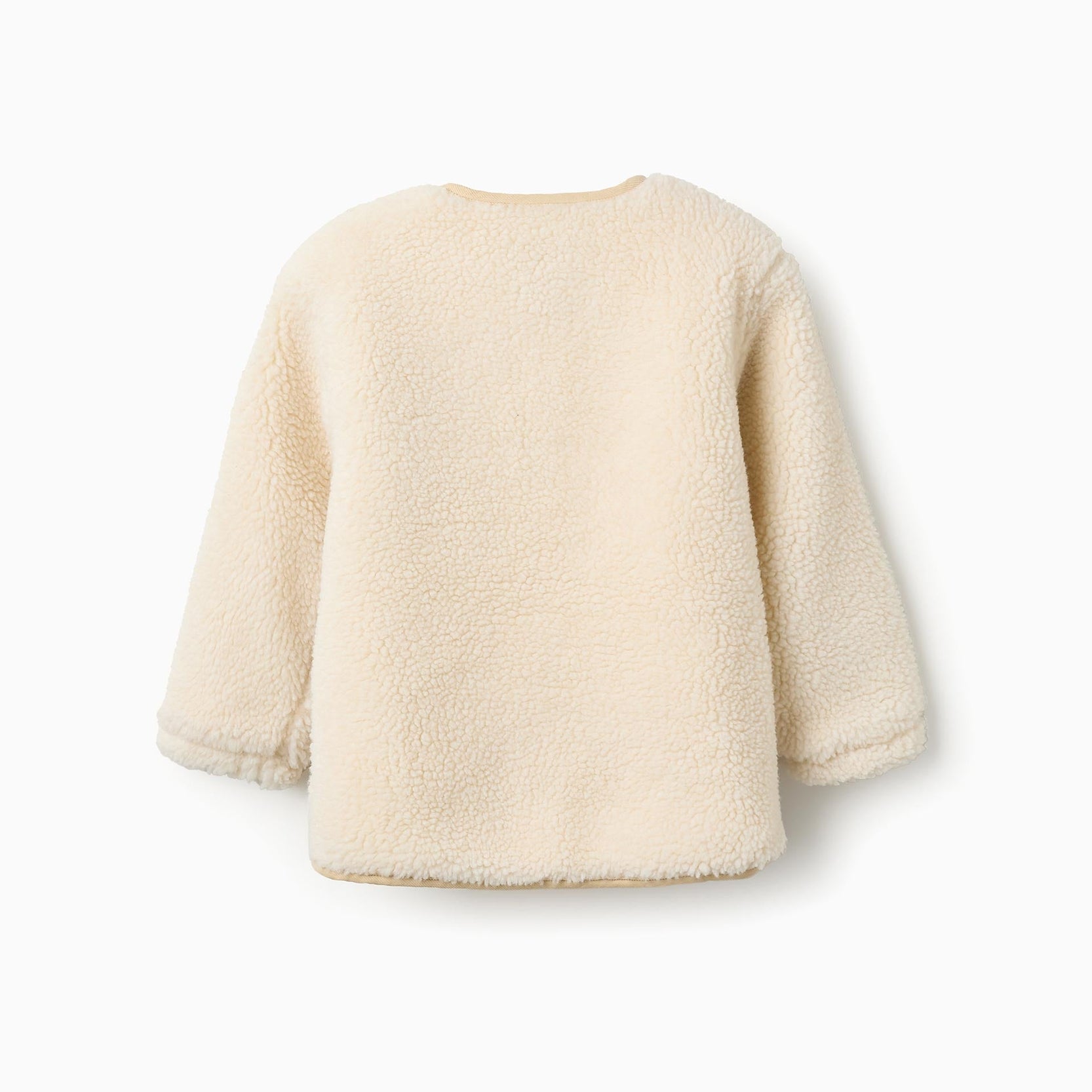 Sherpa Padded Jacket for Girls, White