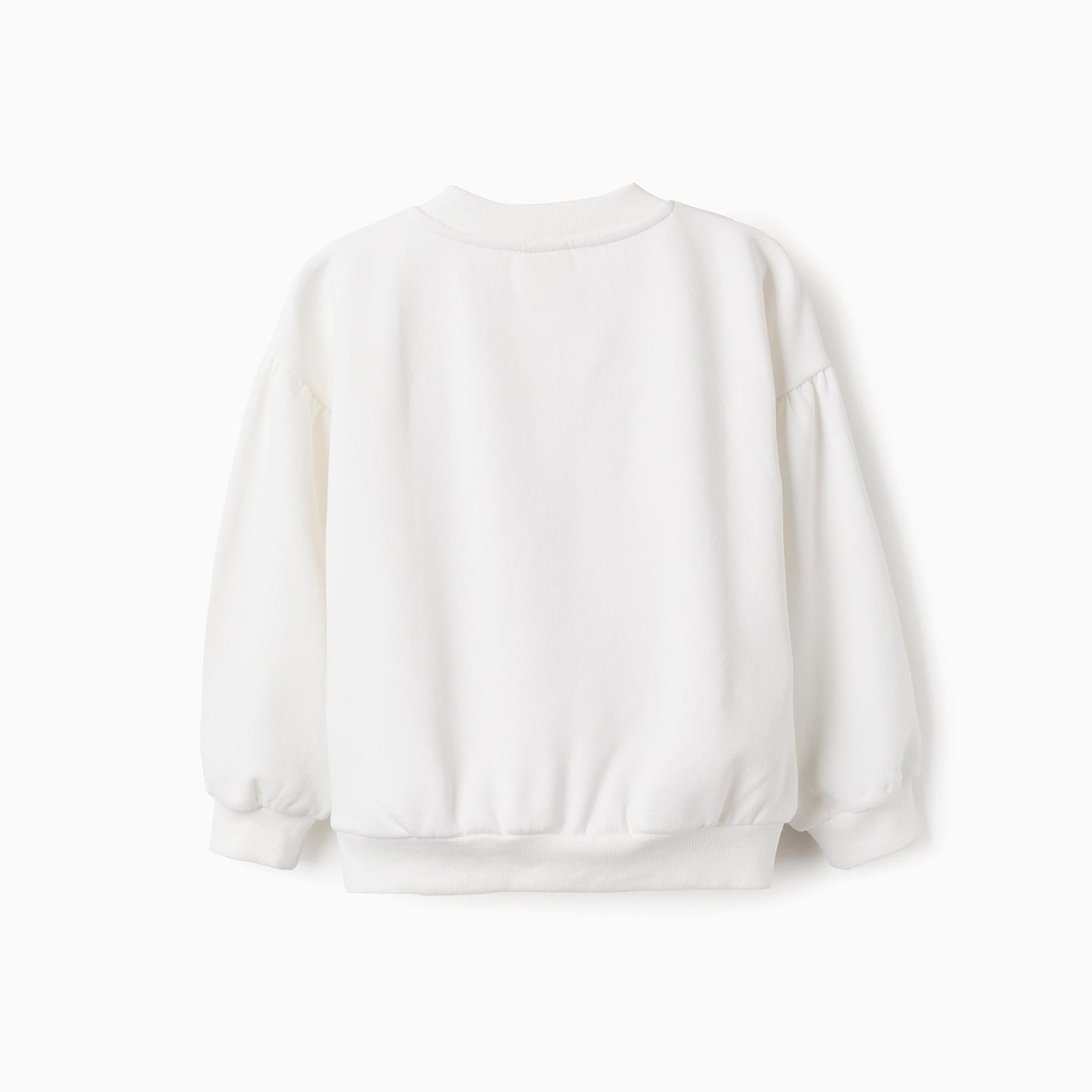 Christmas Sweatshirt with Glitter for Girls 'X-Mas', White