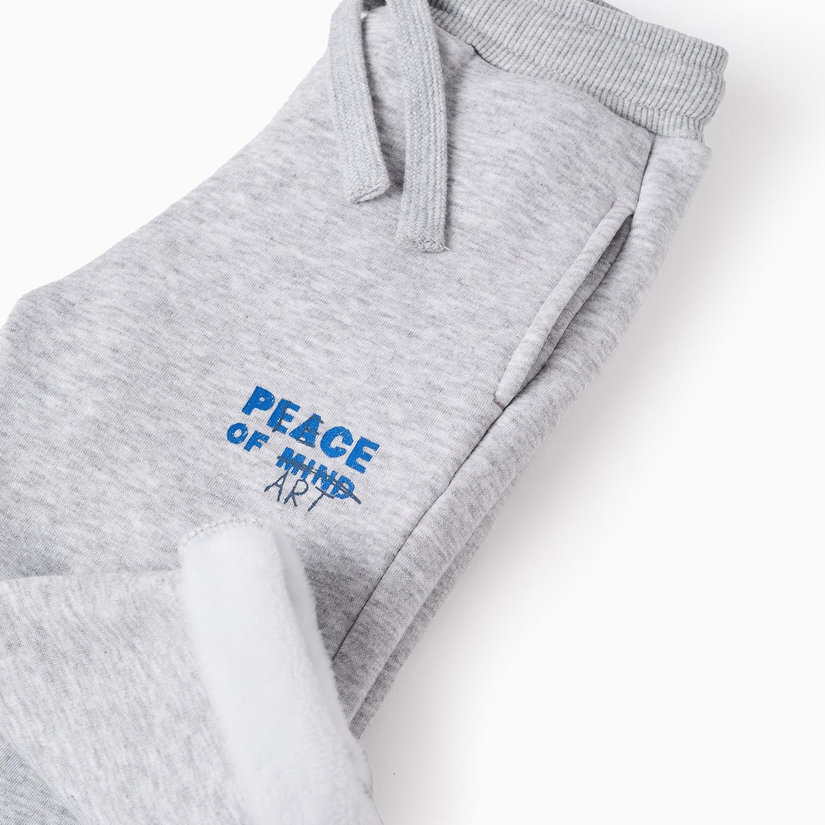 Brushed Joggers for Baby Boys 'Art', Grey