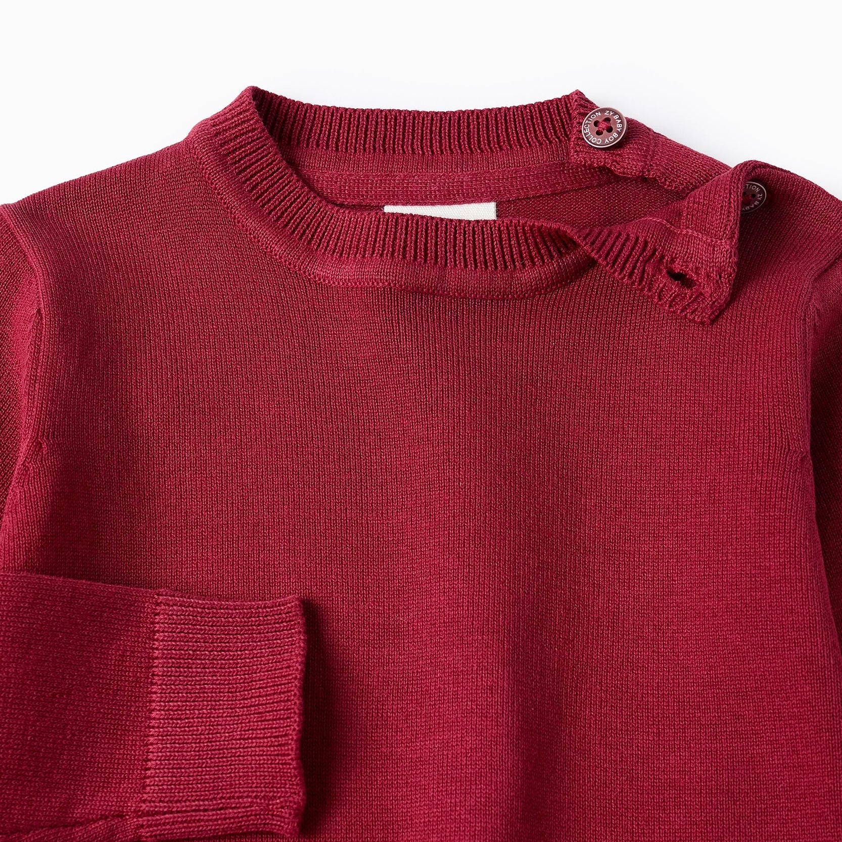 Fine Jumper for Baby Boys, Burgundy