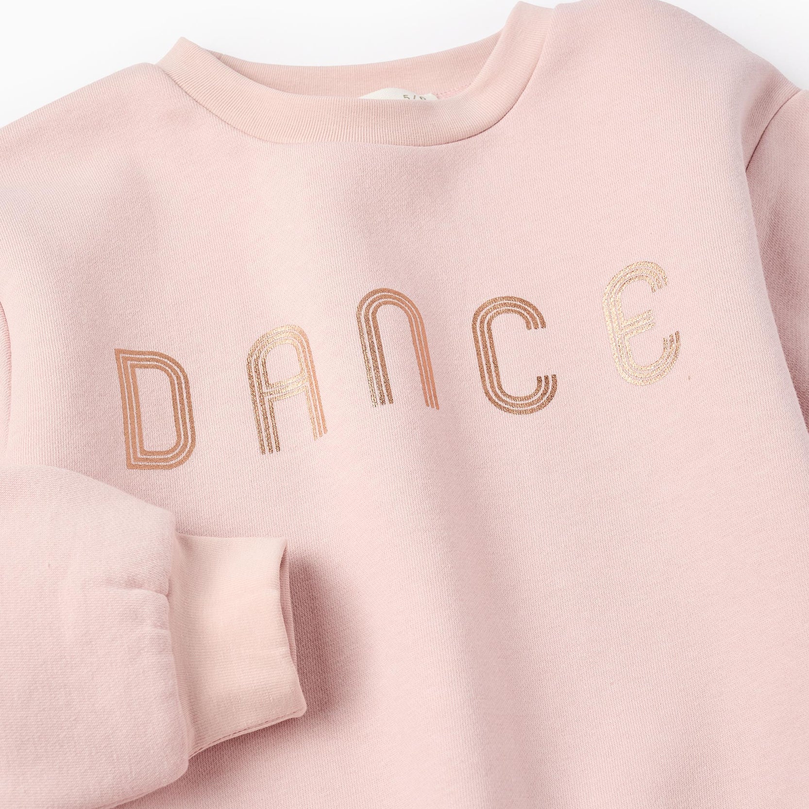 Fleece Sweatshirt + Sequin Pleated Skirt for Girls, Pink