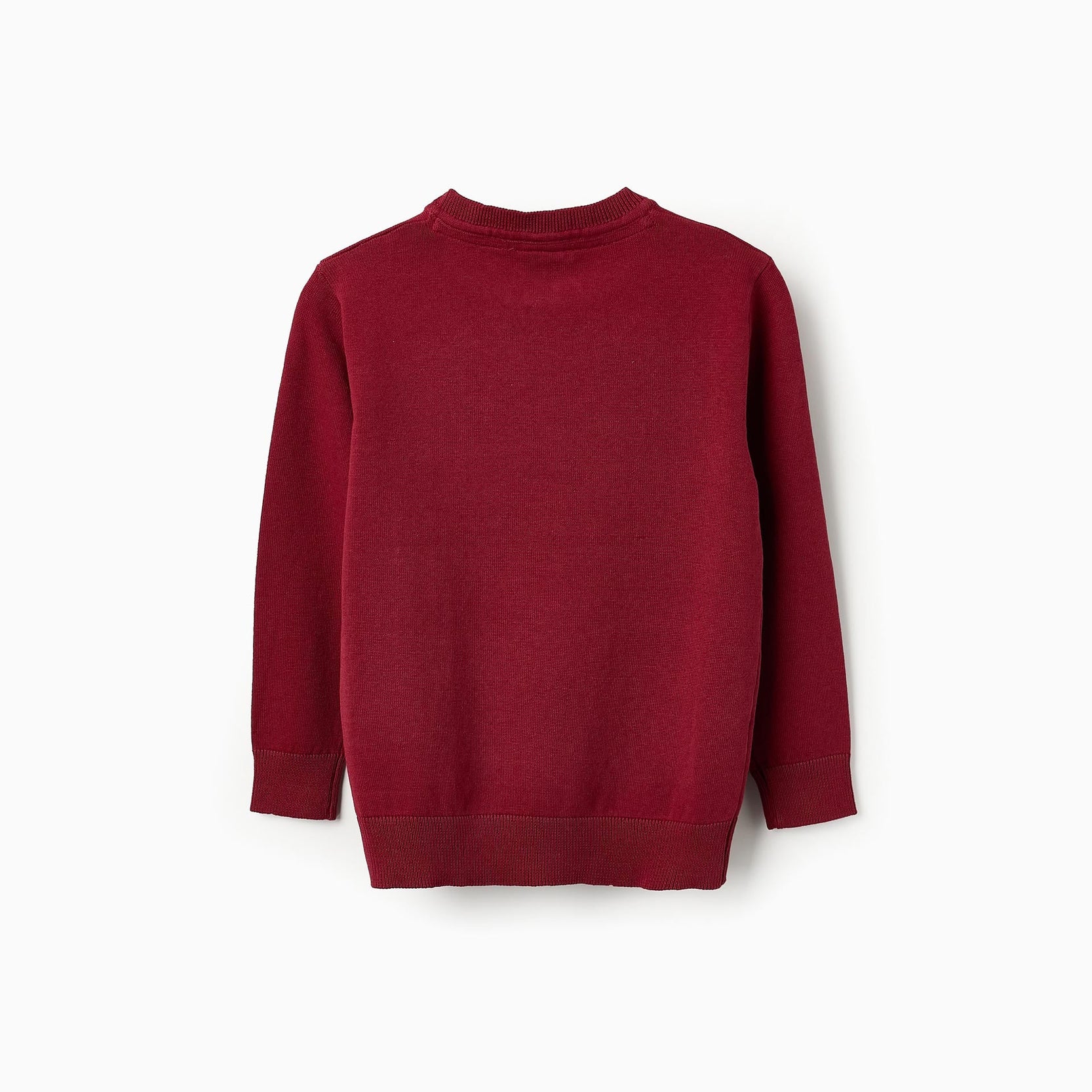 Fine Jumper for Boys, Burgundy