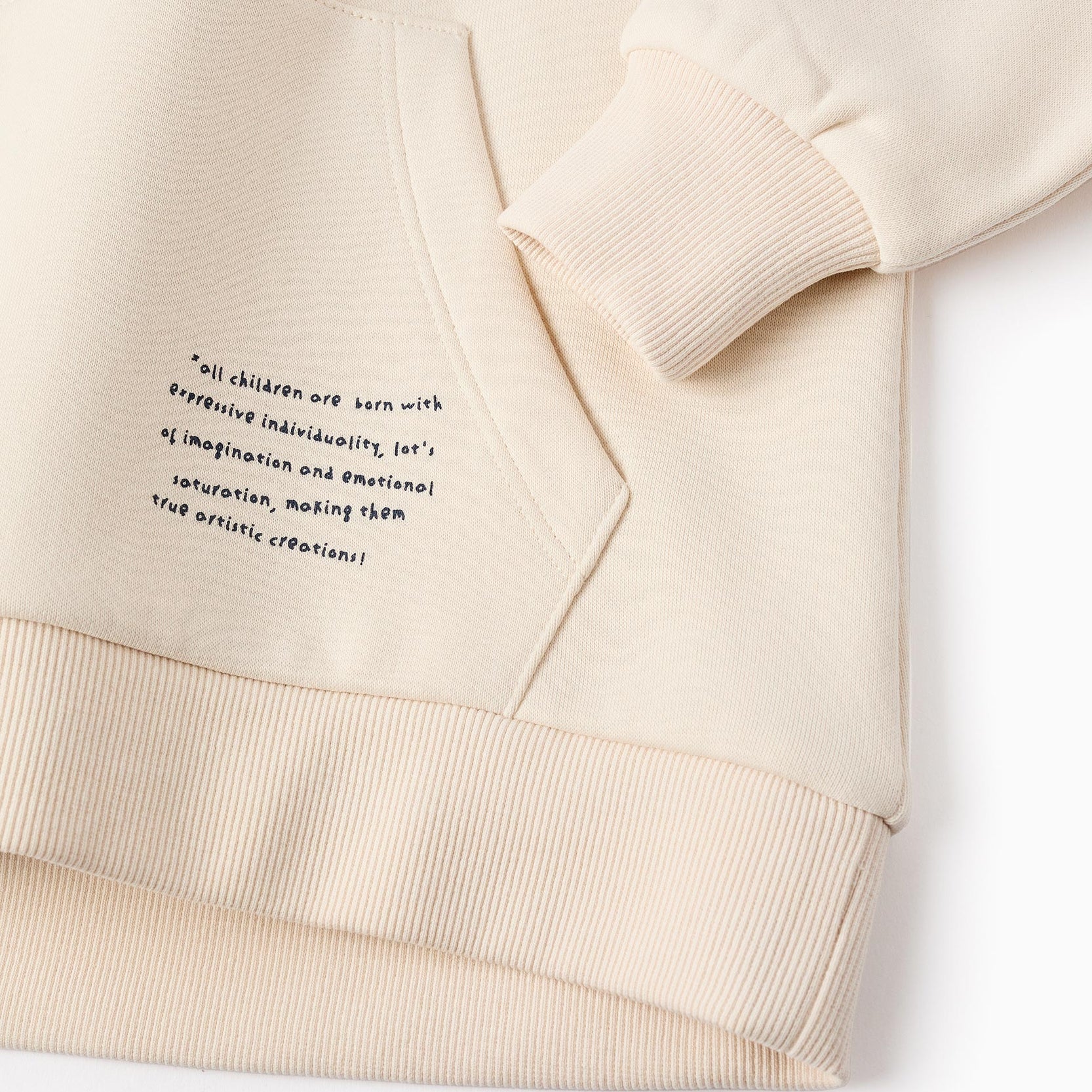 Sweatshirt+ Brushed Leggings for Girls 'Art Club', Beige/Blue