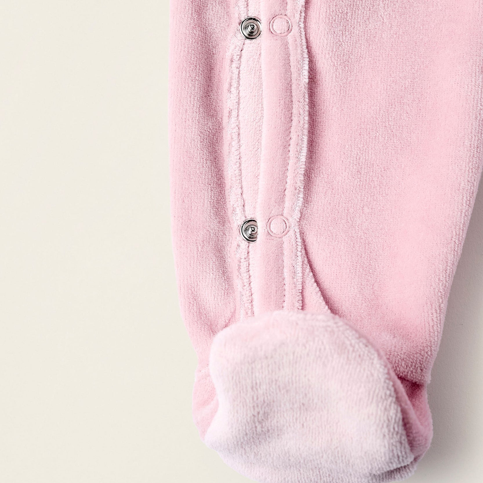 Velour Sleepsuit for Baby Girls 'Family Love', Pink