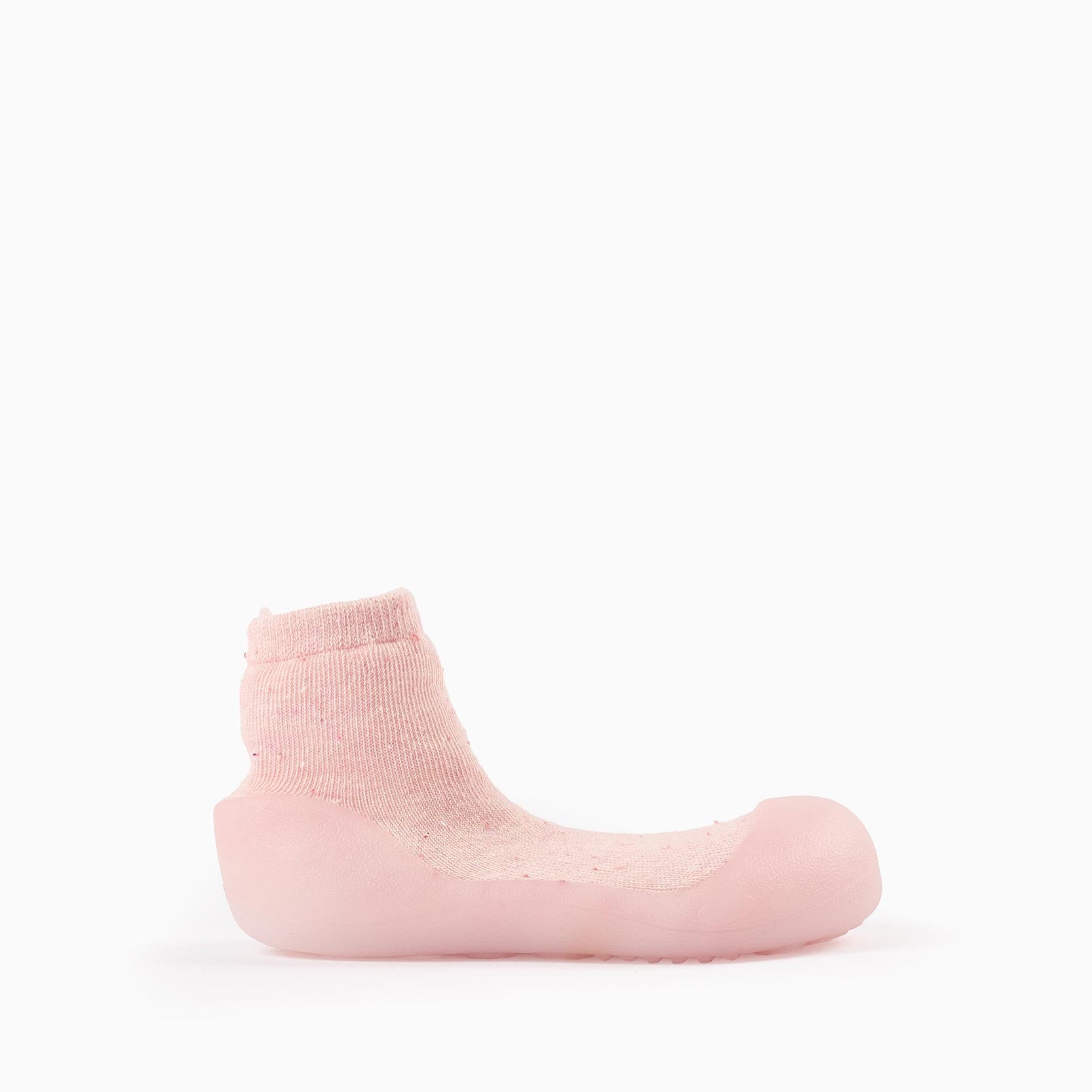 Steppies Socks-Slippers for Baby Girls, Pink