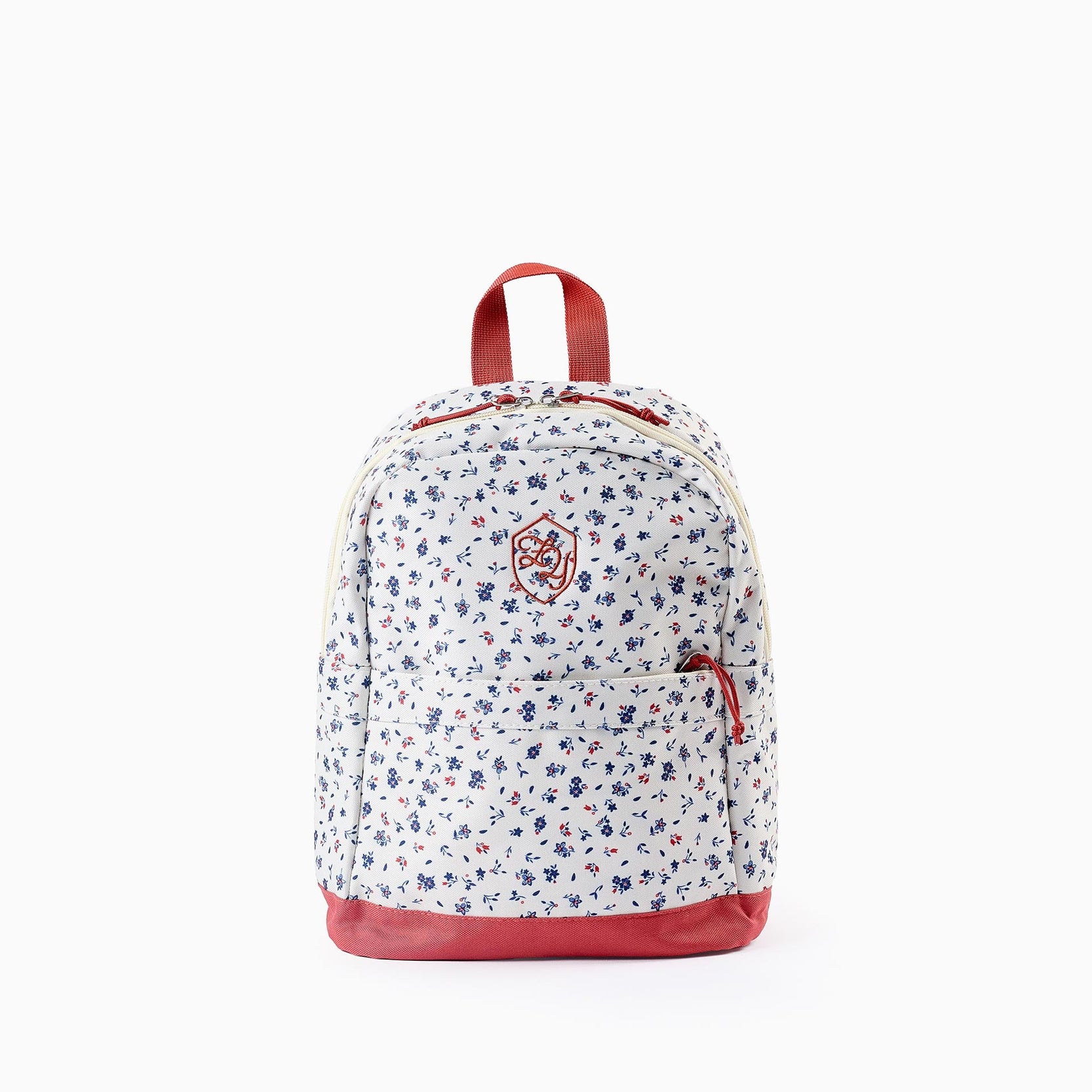 Floral Backpack for Babies and Girls, Beige/Orange
