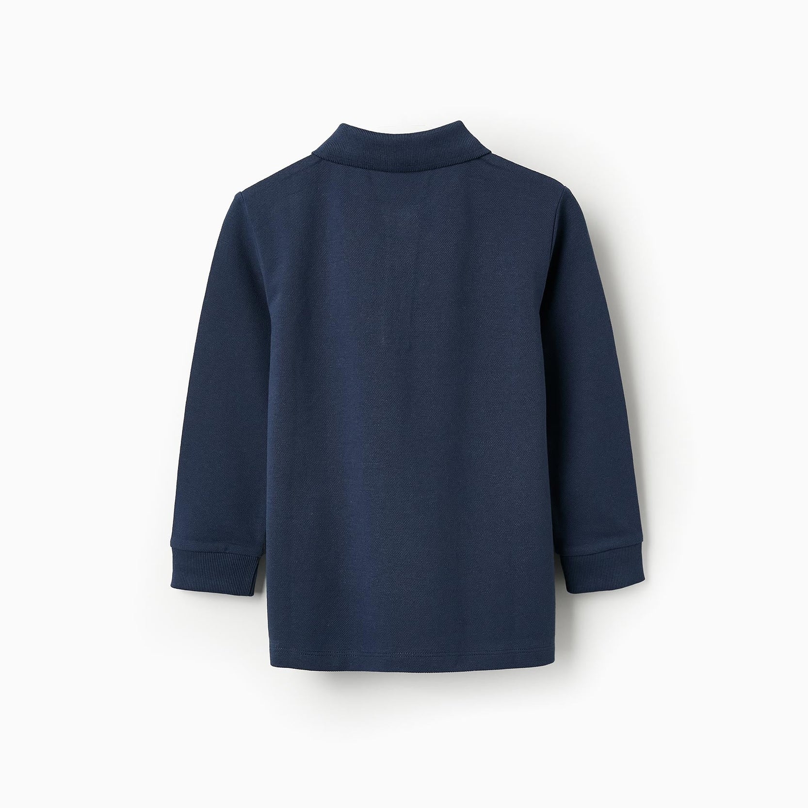 Long Sleeve Polo Shirt for Boys, Dark Blue