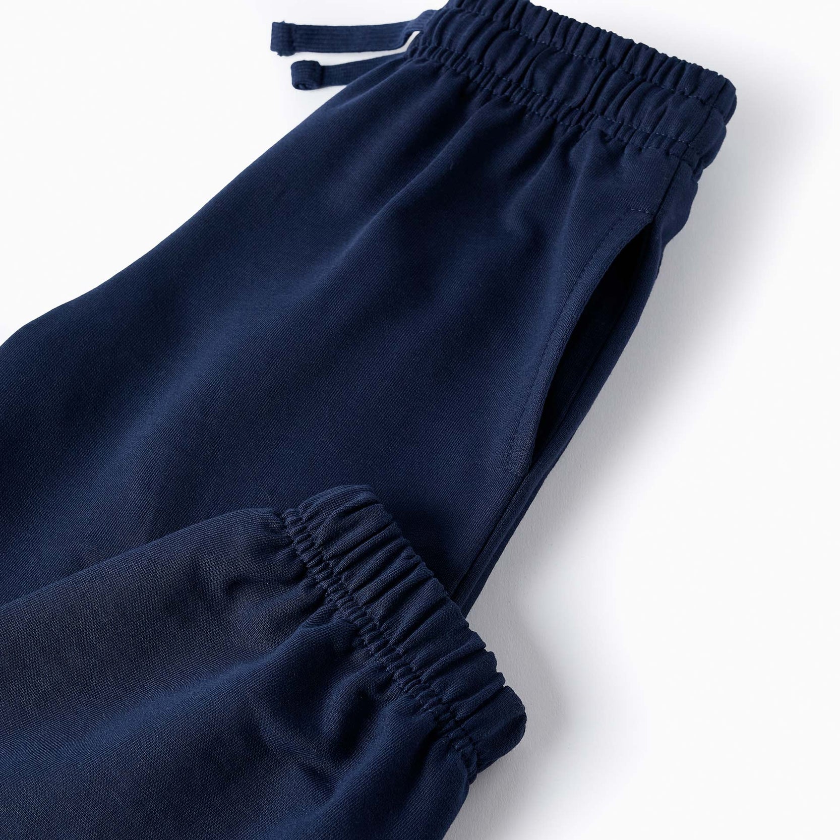 Cotton Joggers for Girls, Dark Blue