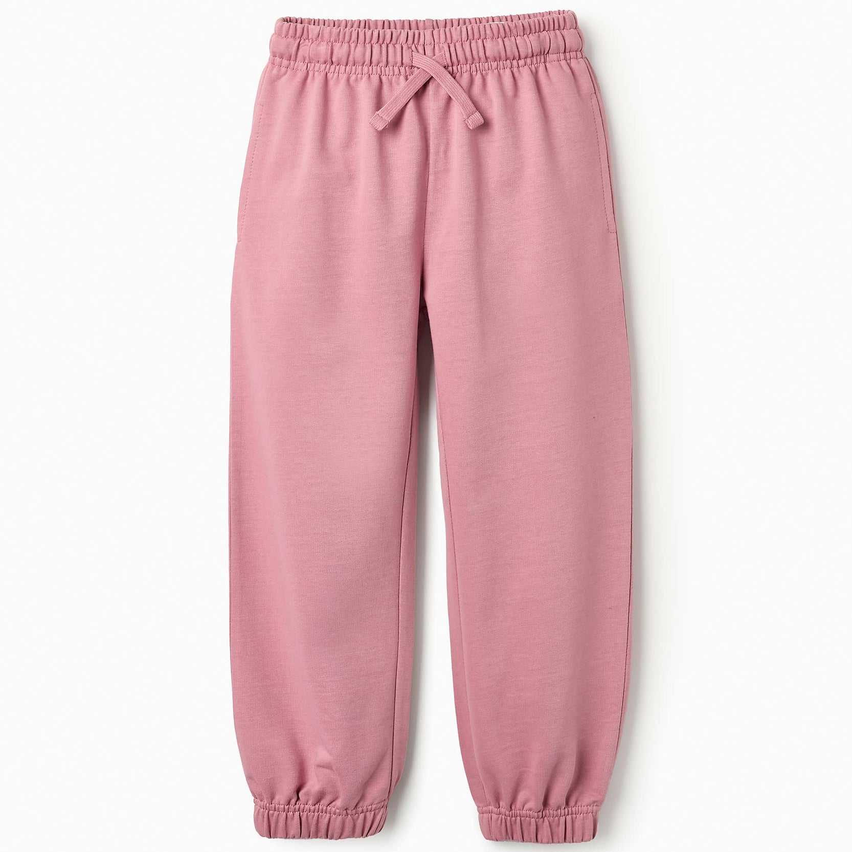 Cotton Joggers for Girls, Pink