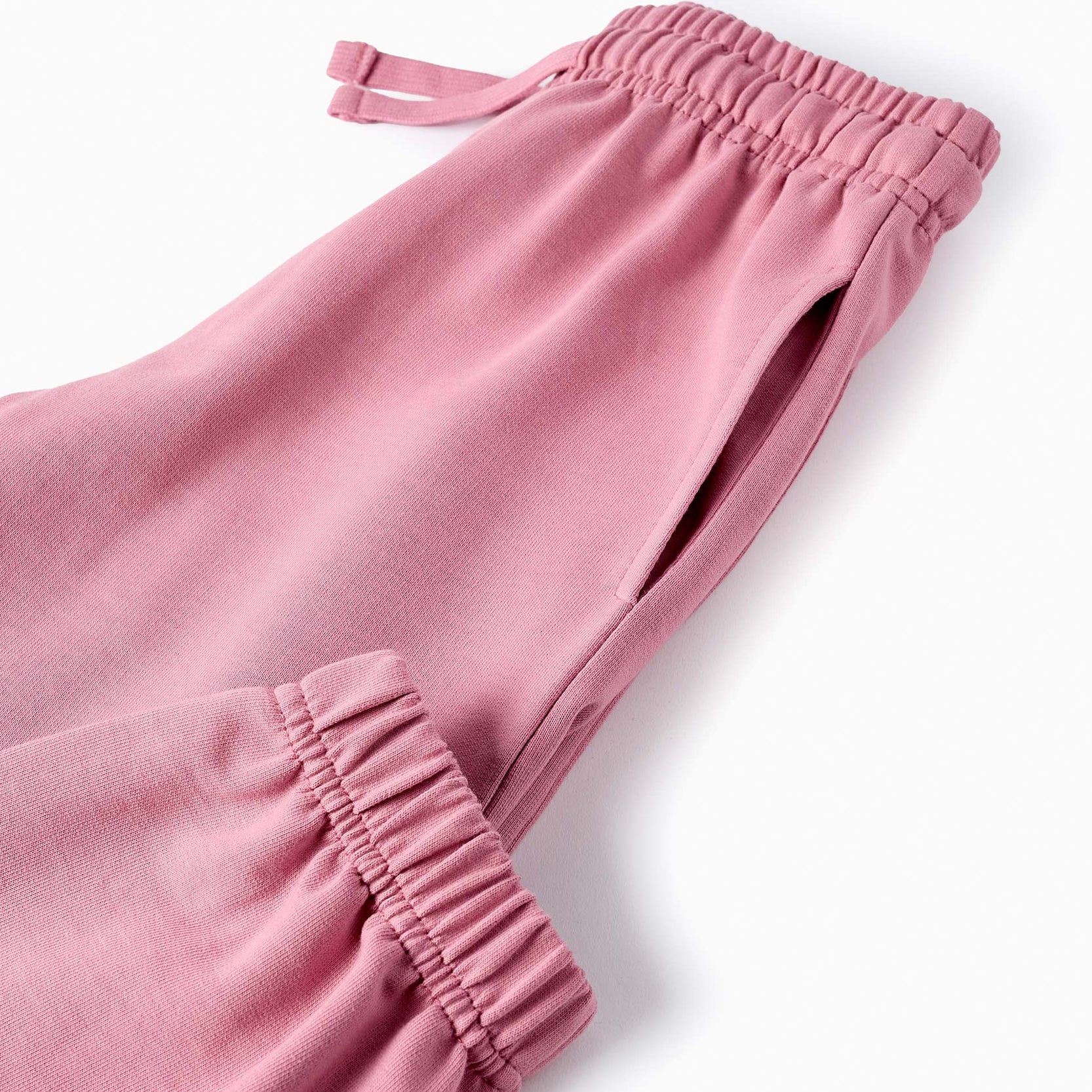 Cotton Joggers for Girls, Pink