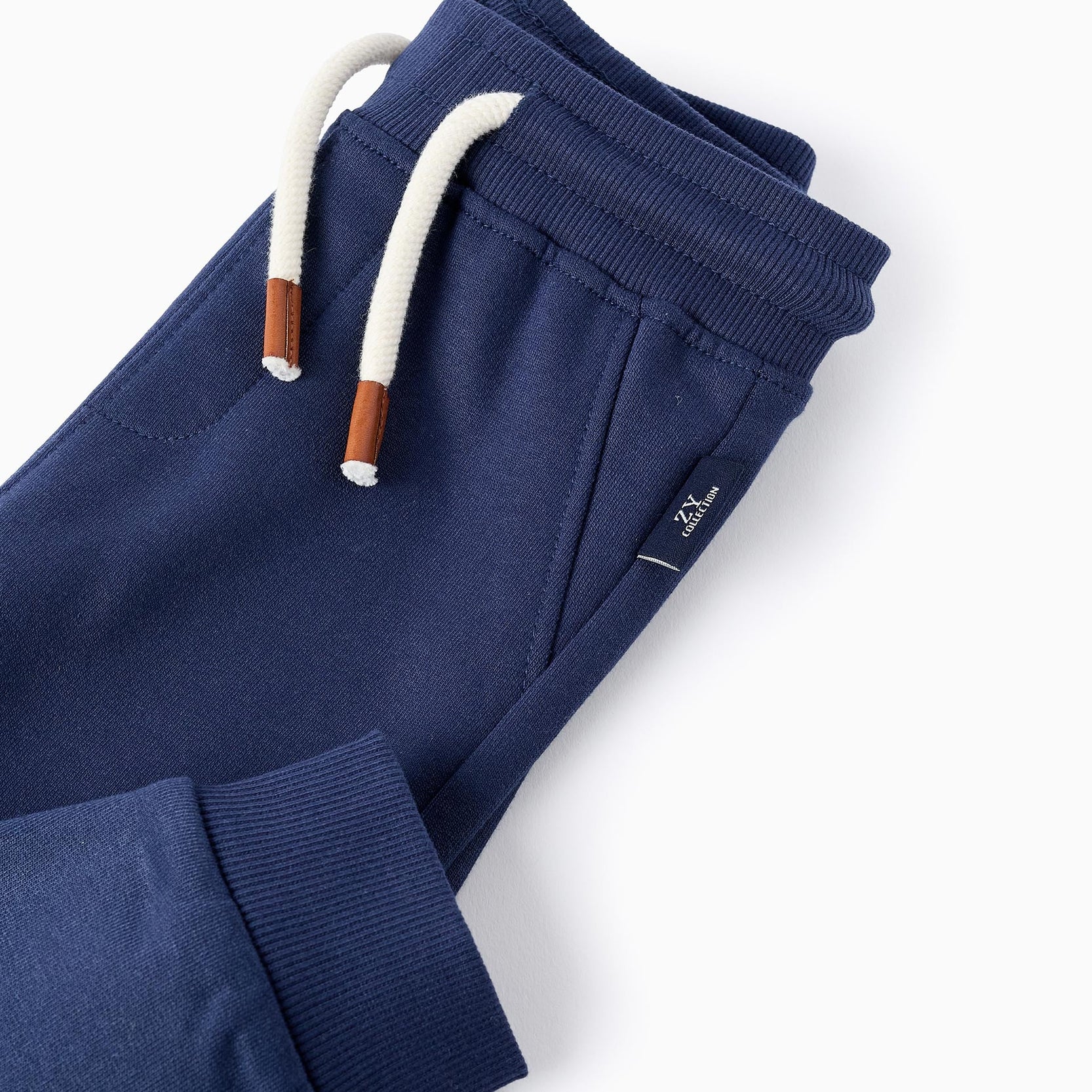 Joggers with Drawstring for Baby Girls, Dark Blue