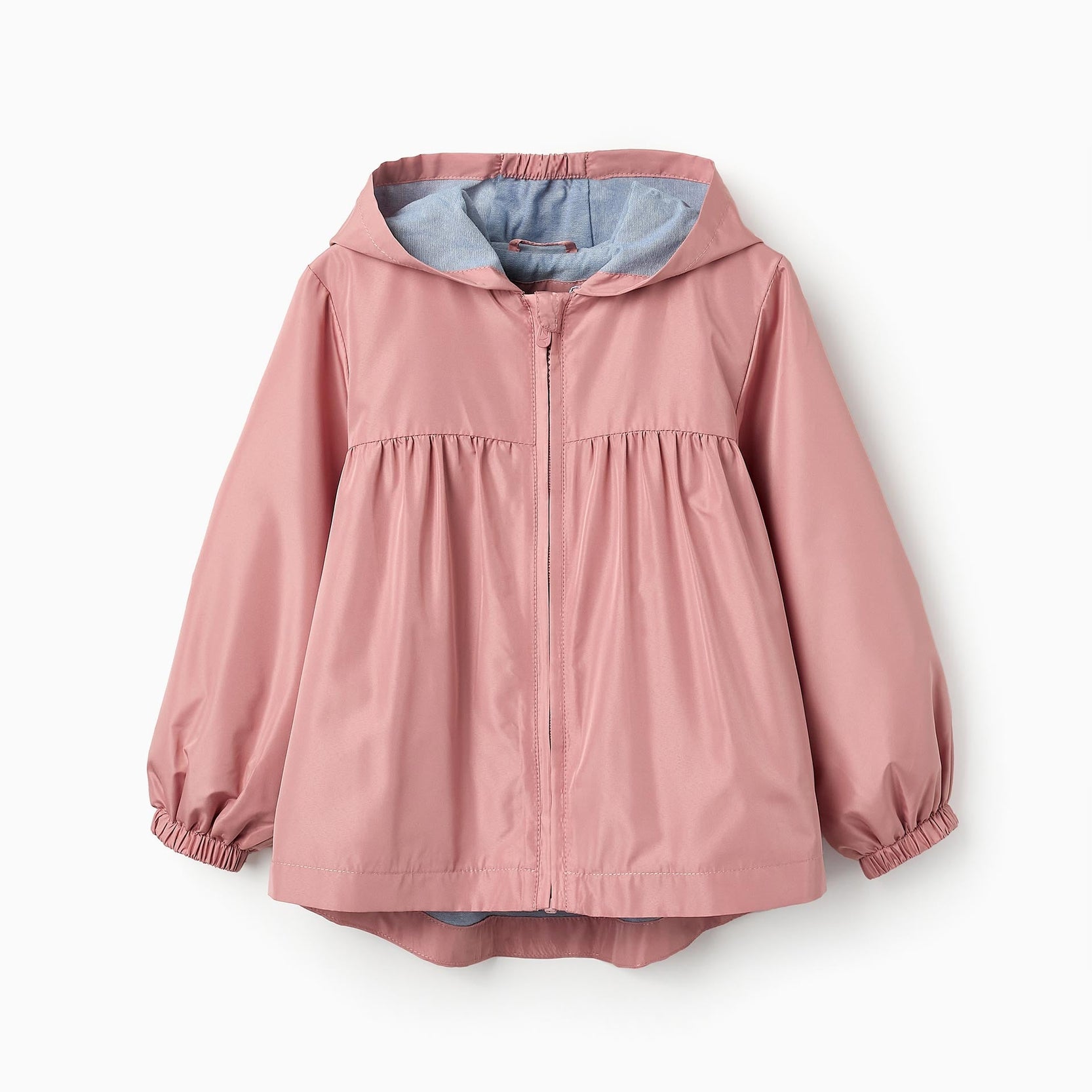 Hooded Windbreaker for Girls, Pink