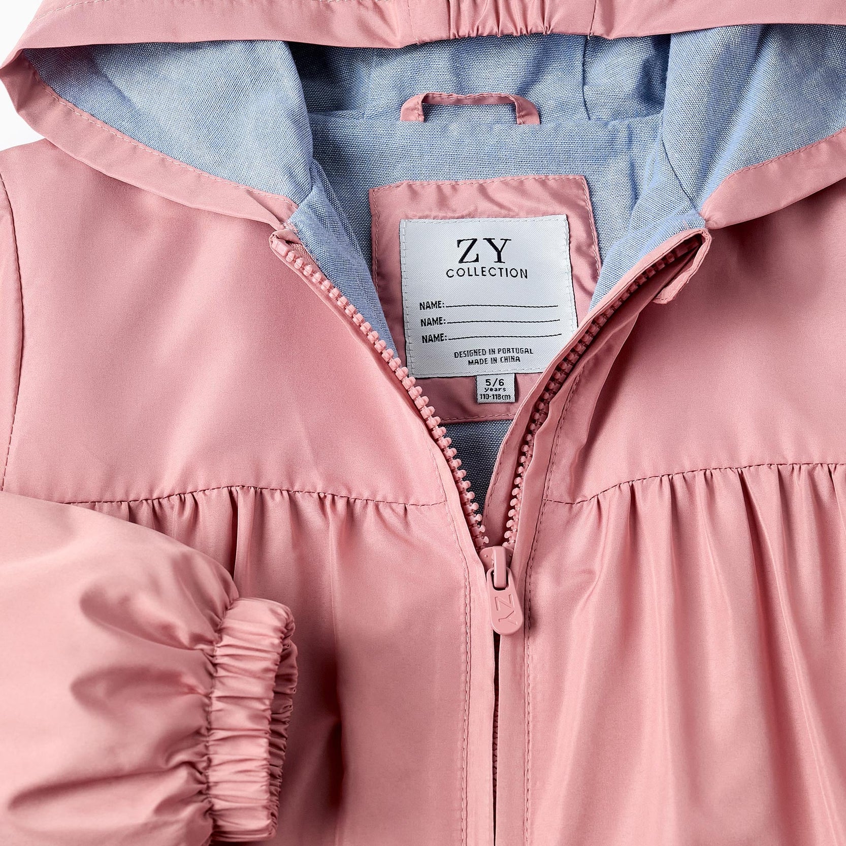 Hooded Windbreaker for Girls, Pink