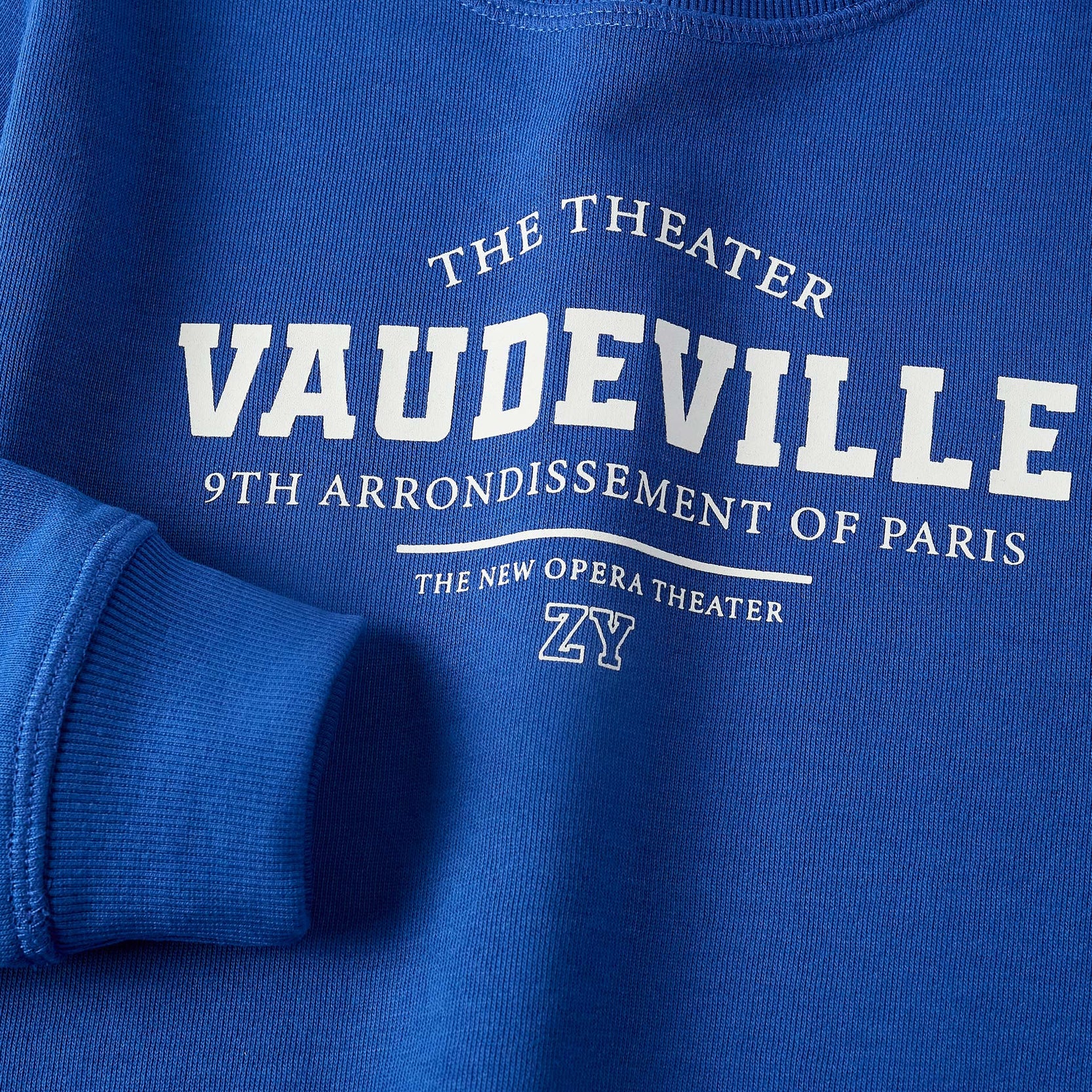 Sweatshirt with Print for Boys, Blue