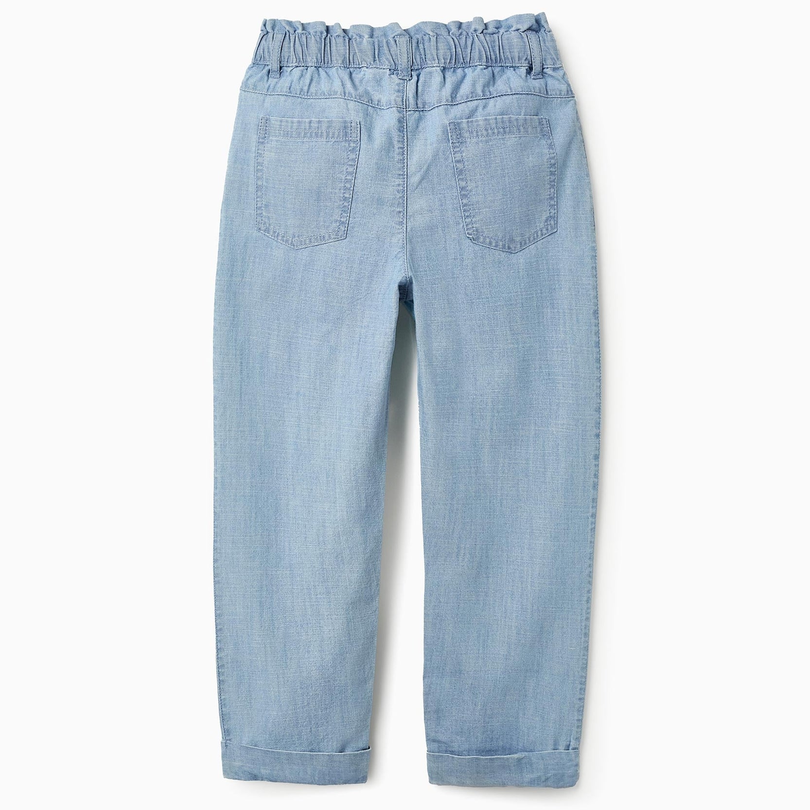 Jeans with Embroidery for Girls, Blue