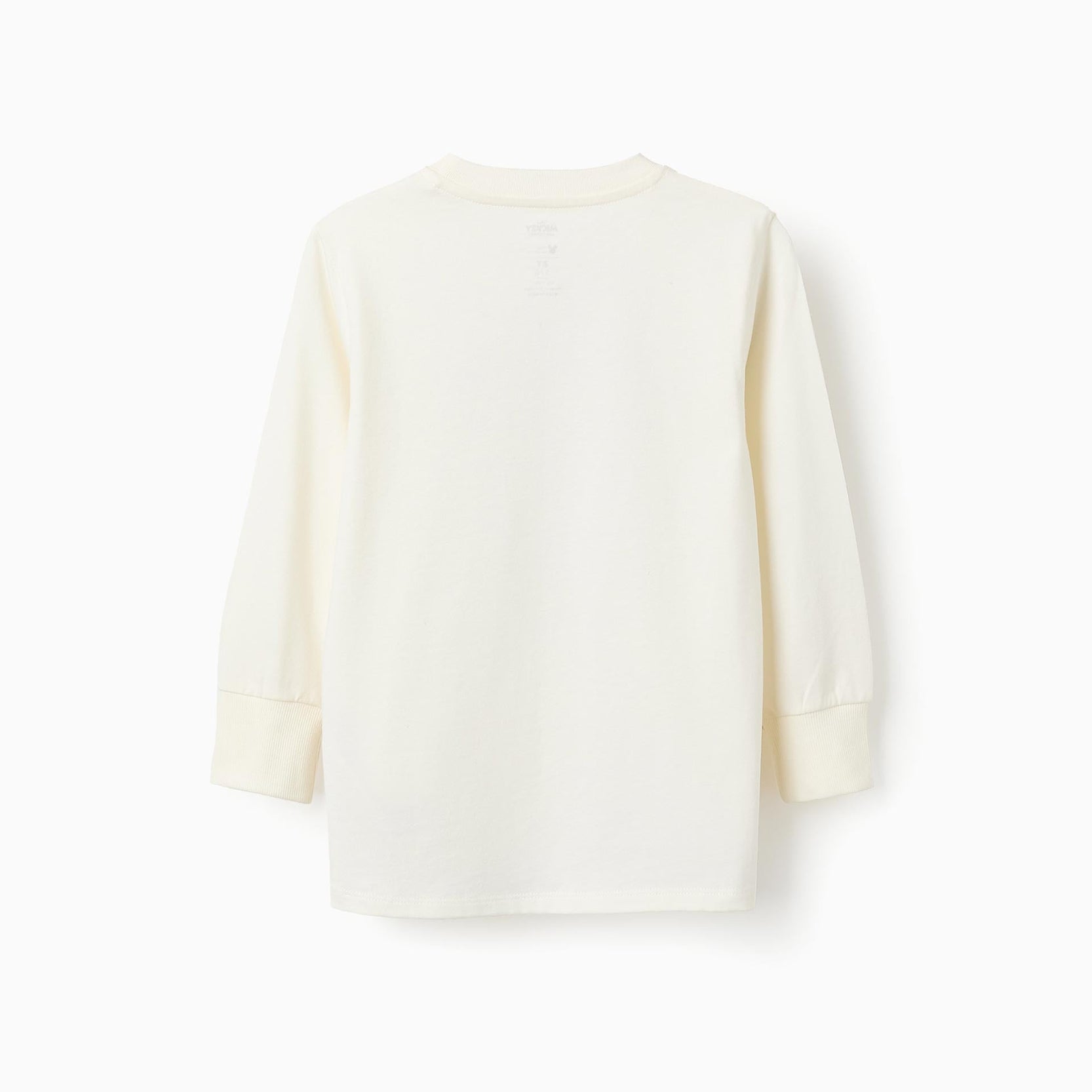 Long-sleeved Cotton T-shirt for Boys 'Mickey', White