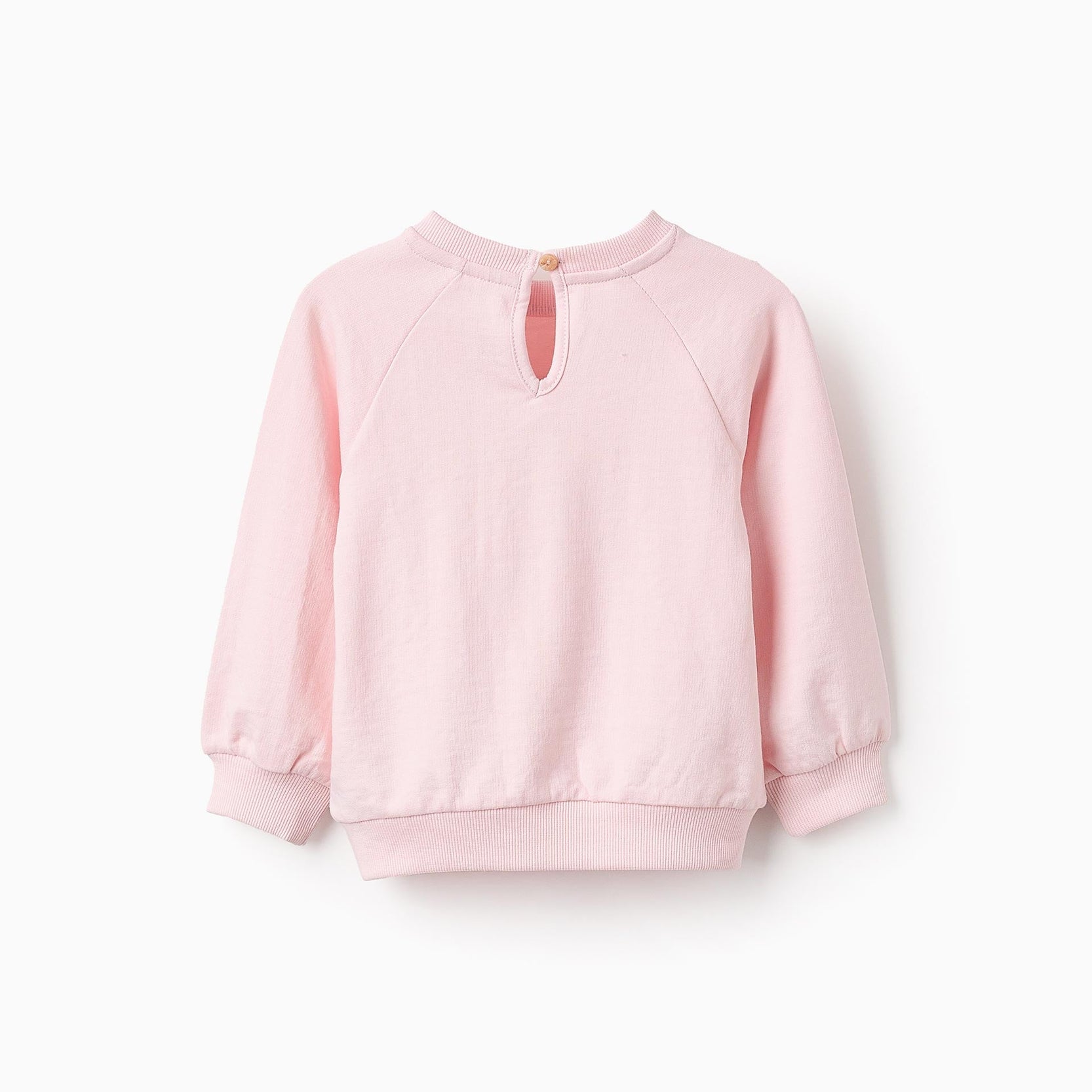 Sweatshirt with Embossed Print for Baby Girls, Pink