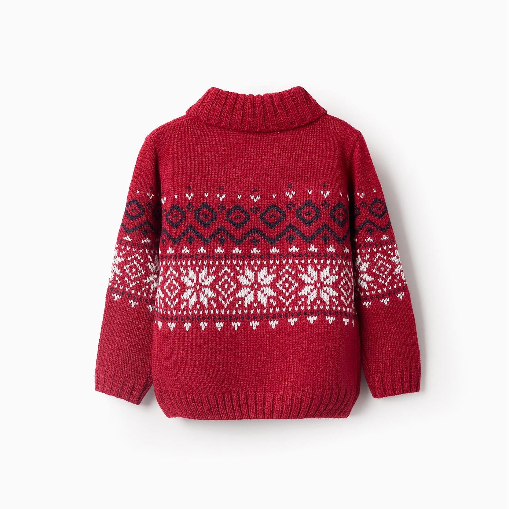 Jumper with Shawl Collar for Baby Boys, Red