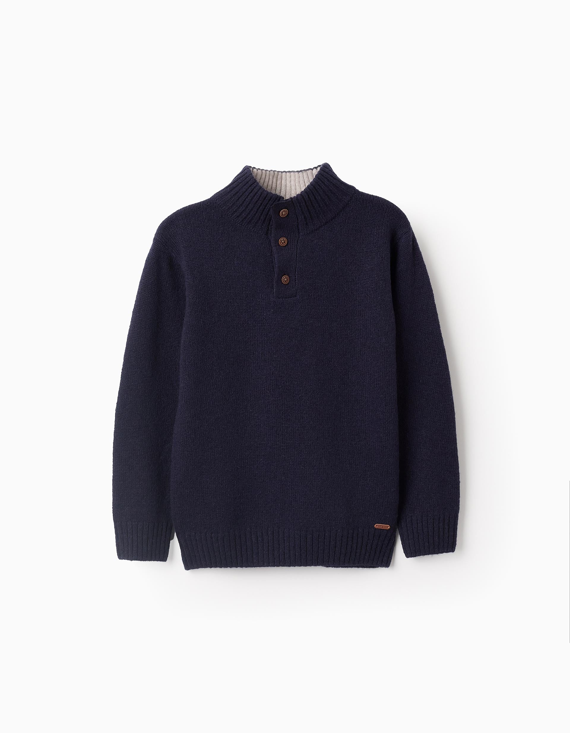 Wool Jumper for Boys, Dark Blue