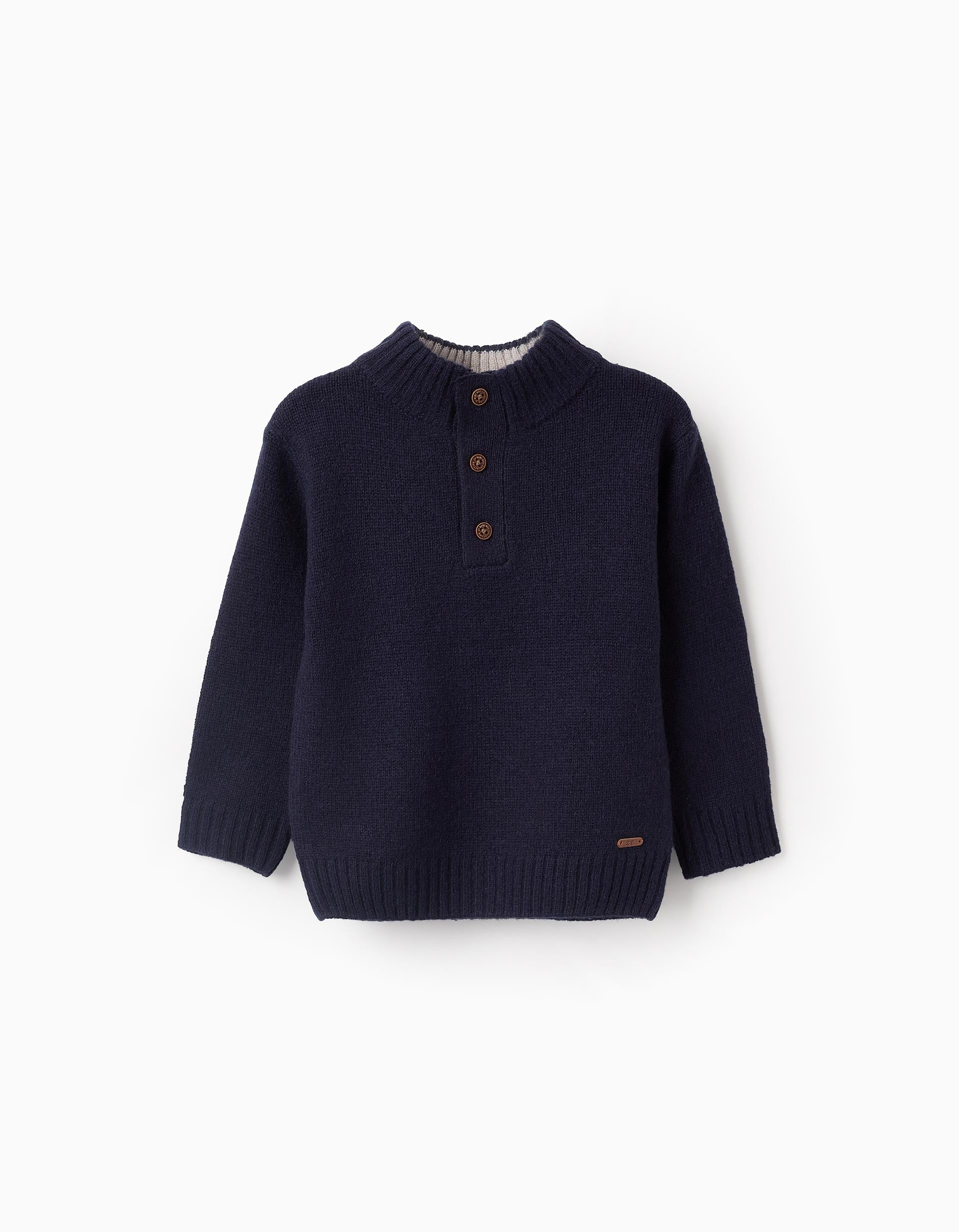 Wool Jumper for Baby Boys, Dark Blue