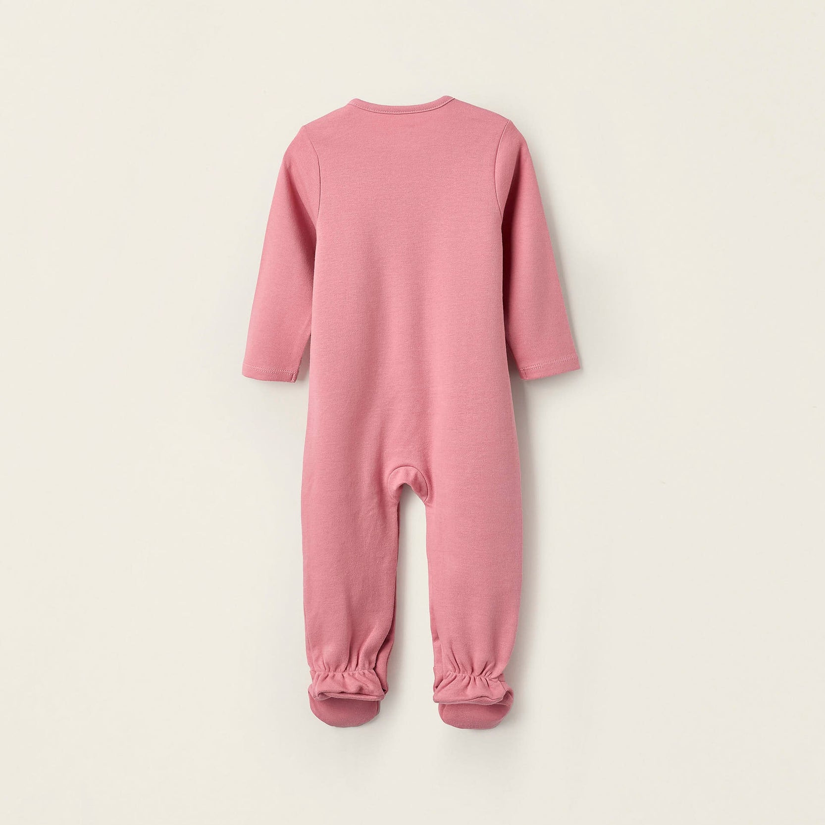 Cotton Sleepsuit for Baby Girls 'Moon & Star', Pink