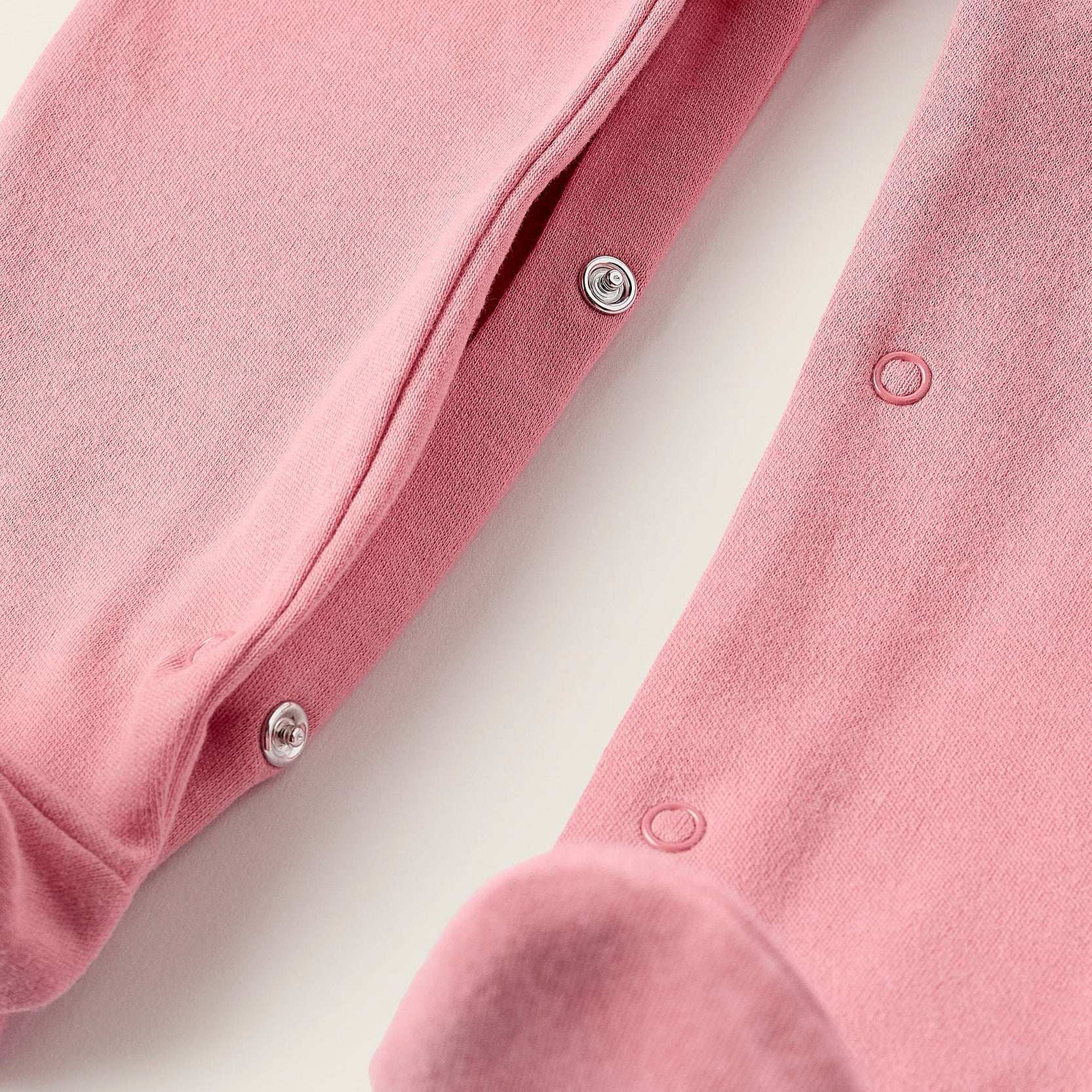 Cotton Sleepsuit for Baby Girls 'Moon & Star', Pink