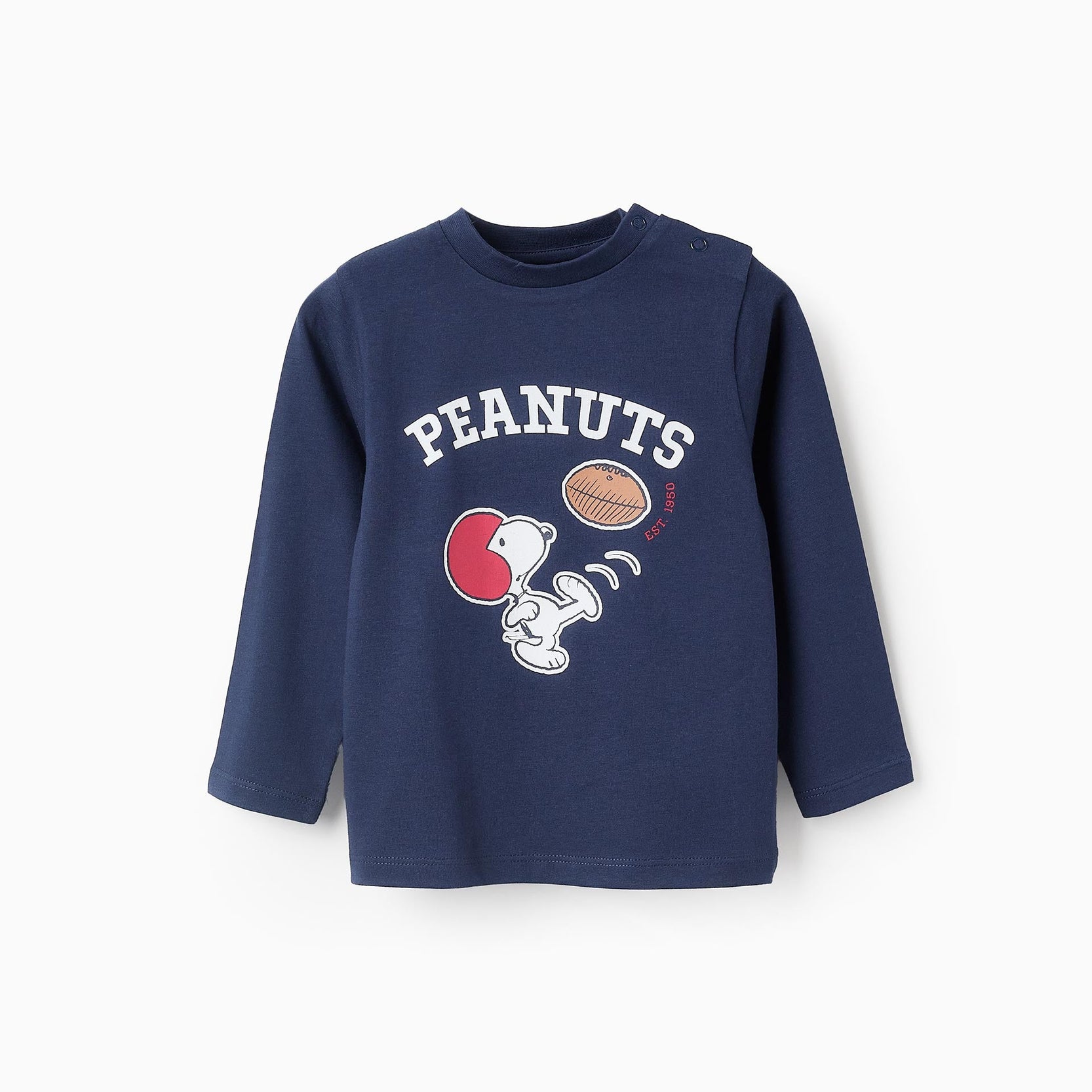 Long Sleeve T-shirt for Baby Boys 'Snoopy', Dark Blue