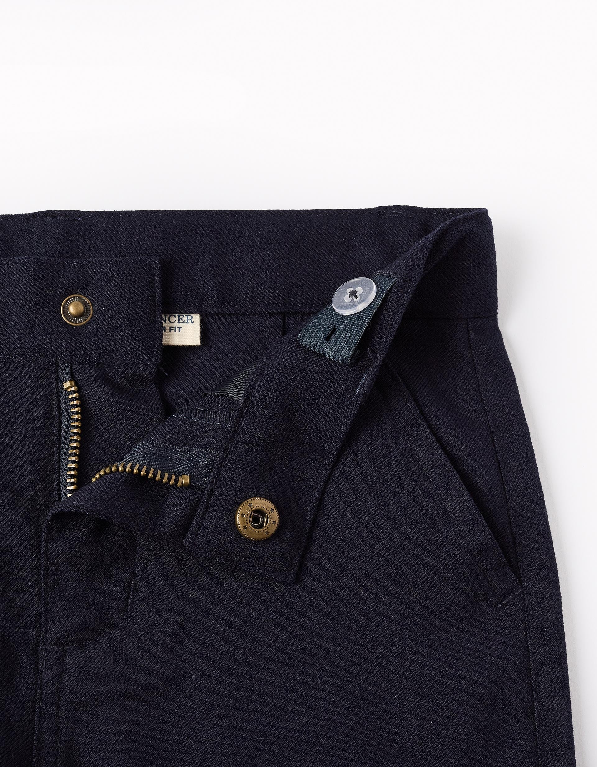 Slim Chino Trousers for Boys 'B&S', Dark Blue