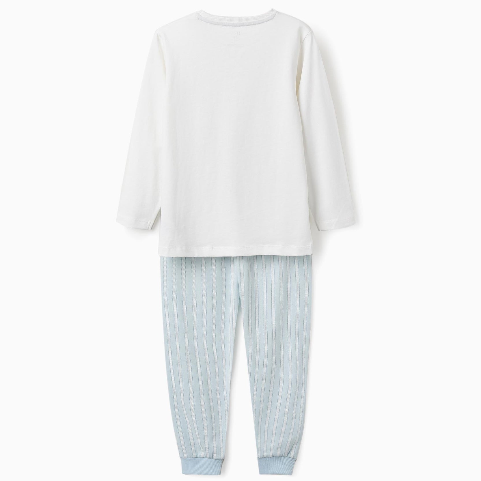 Cotton Pyjama with Pocket and Stripes for Boys, Blue/White