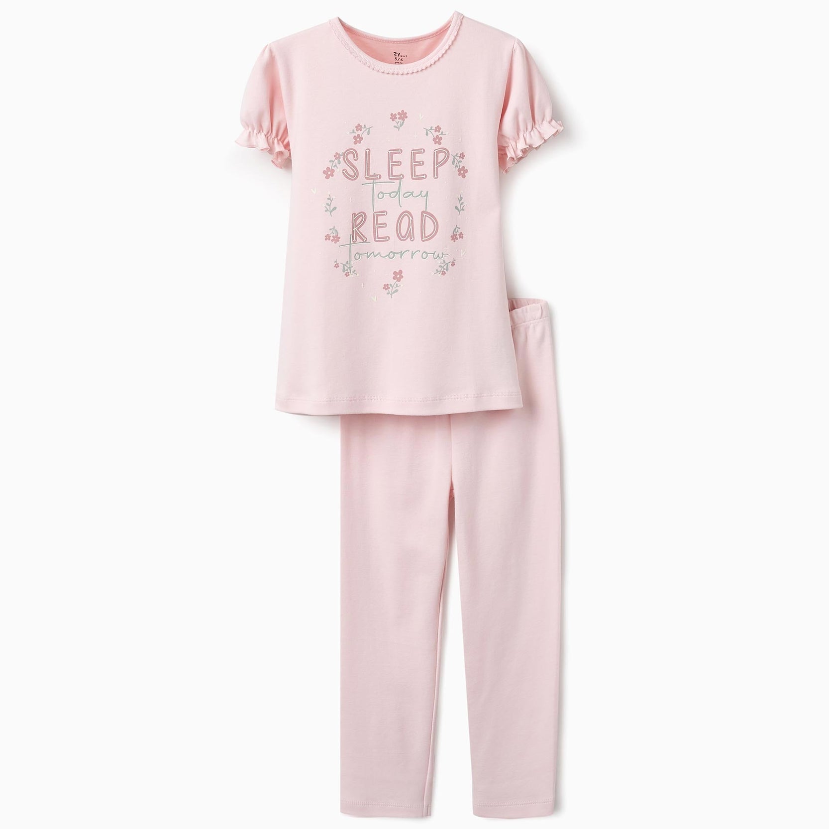 Glow in the Dark Pyjama with Tulle Skirt for Girls 'Sleep', Pink