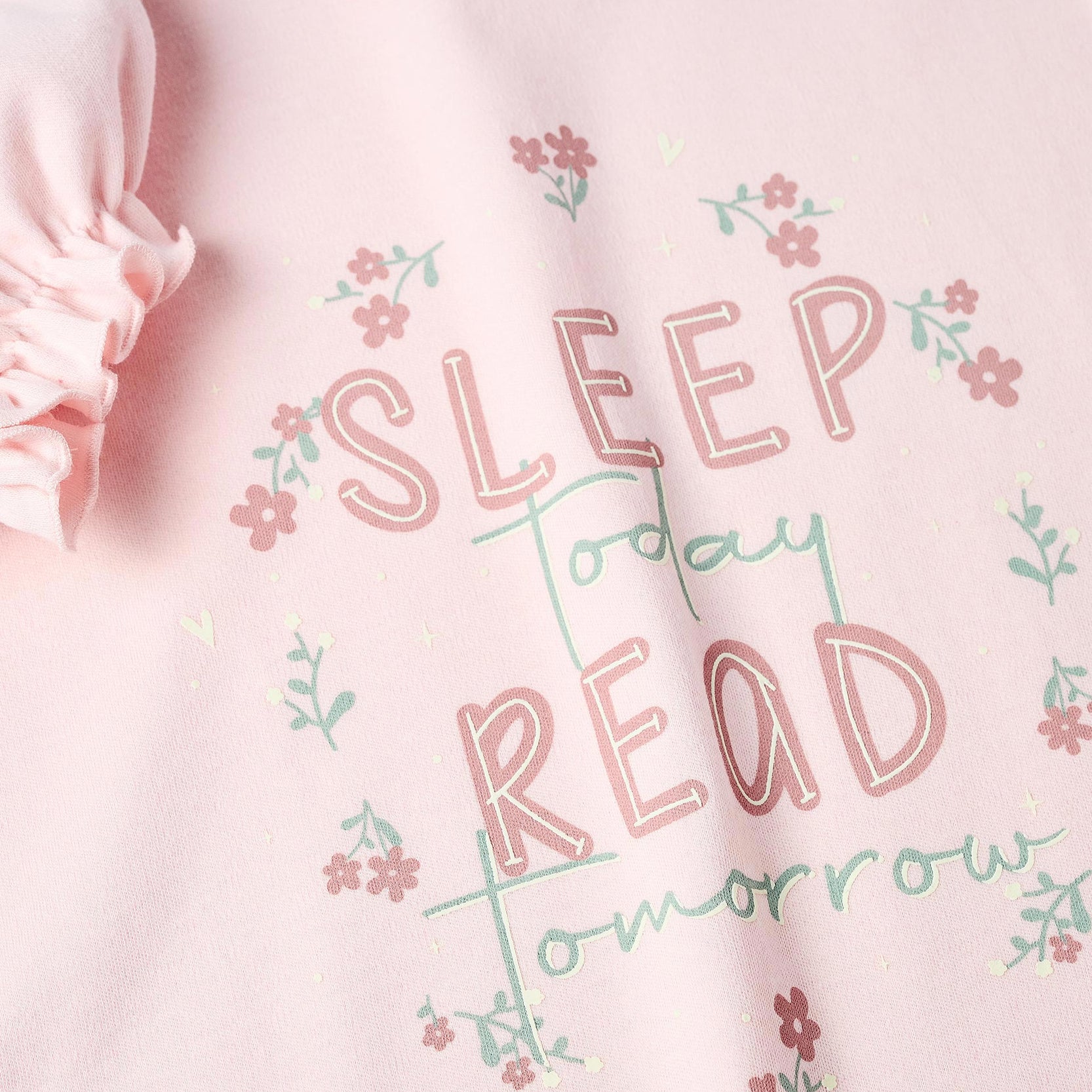 Glow in the Dark Pyjama with Tulle Skirt for Girls 'Sleep', Pink