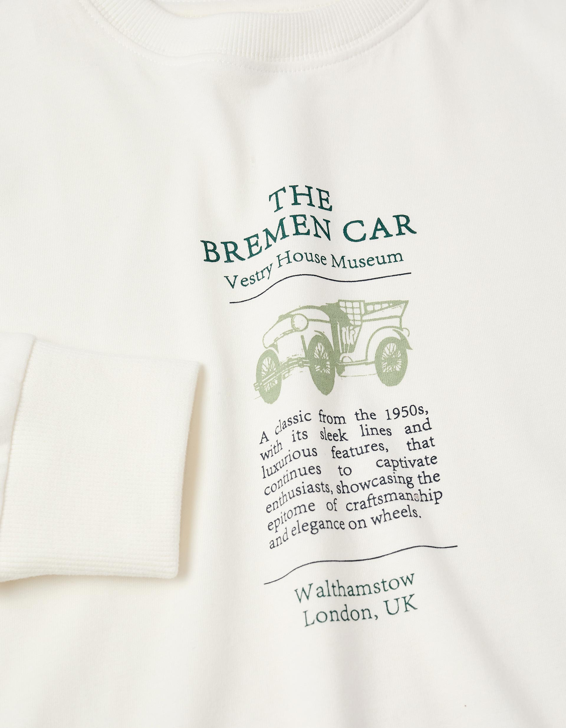 Long Sleeve T-shirt for Boys 'Bremen Car', White