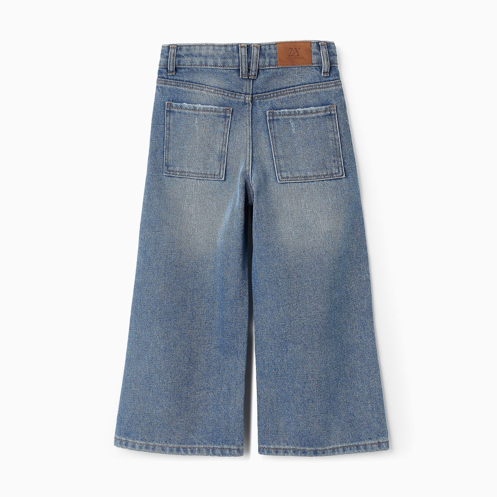 Denim Trousers for Girls 'Wide Leg', Blue