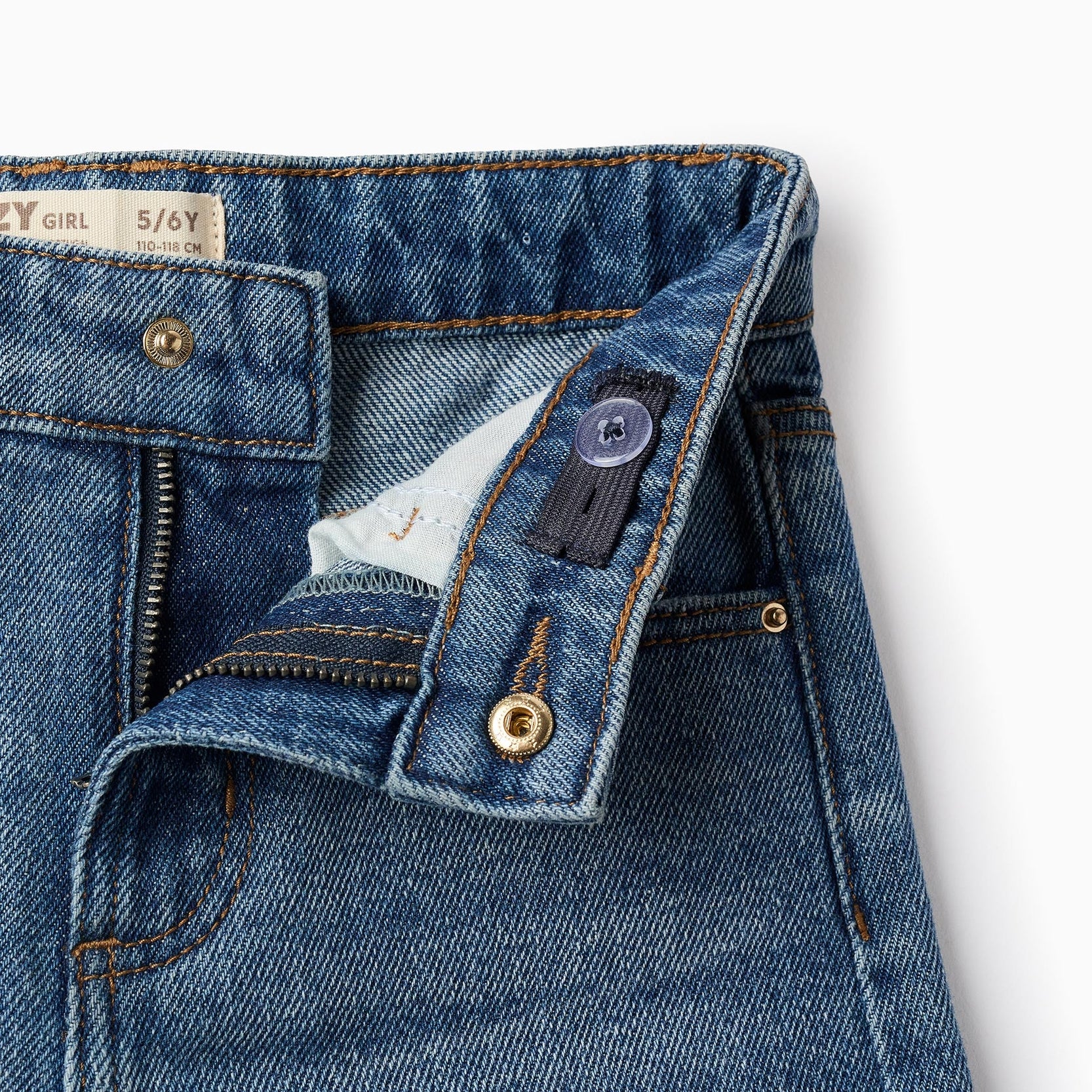 Denim Trousers for Girls 'Wide Leg', Blue