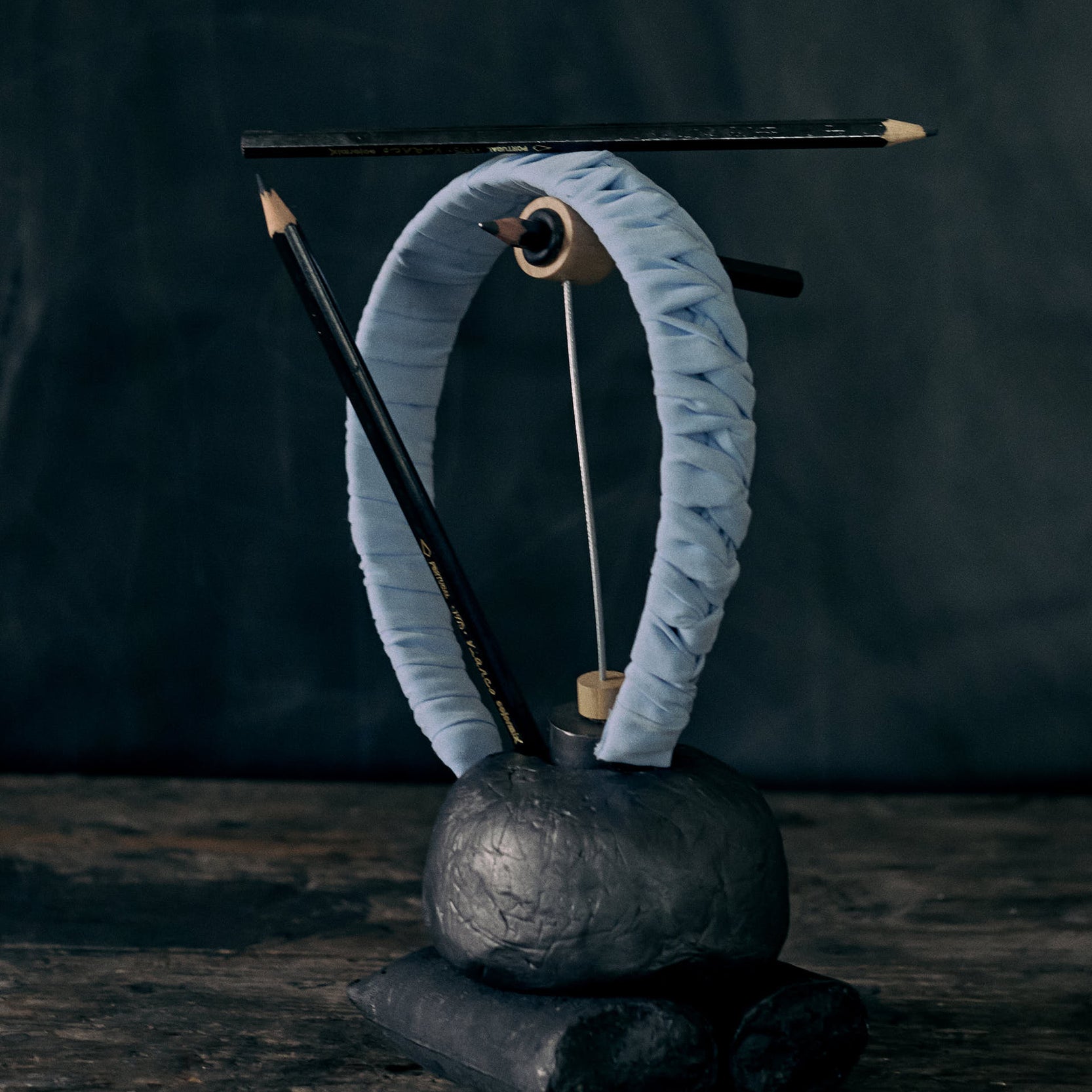 Braided Fabric Headband for Baby and Girls, Light Blue